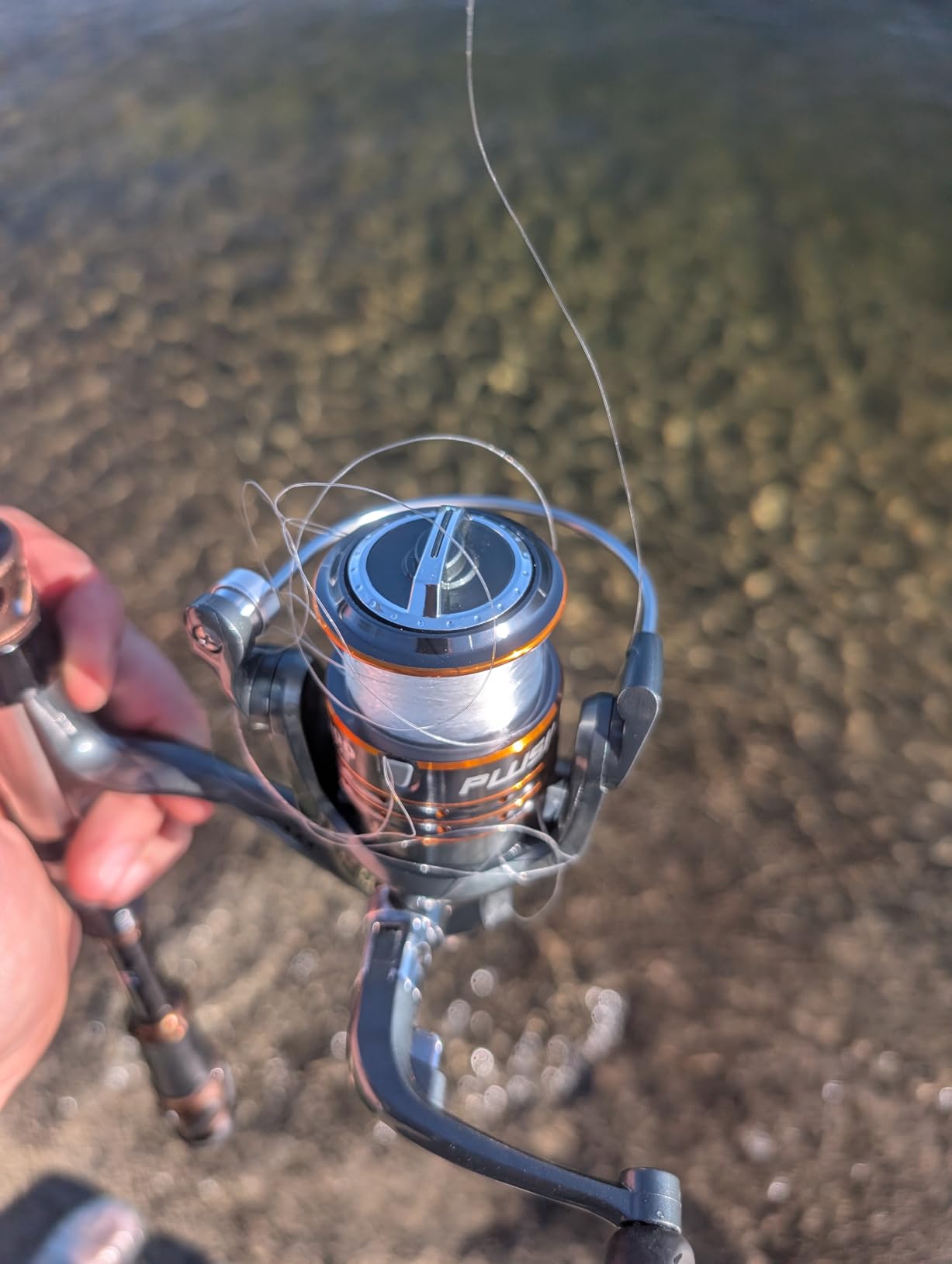 PLUSINNO Fishing Rod and Reel Combos - Carbon Fiber Telescopic Fishing Pole - Spinning Reel 12 +1 Shielded Bearings Stainless Steel BB customer photo 1