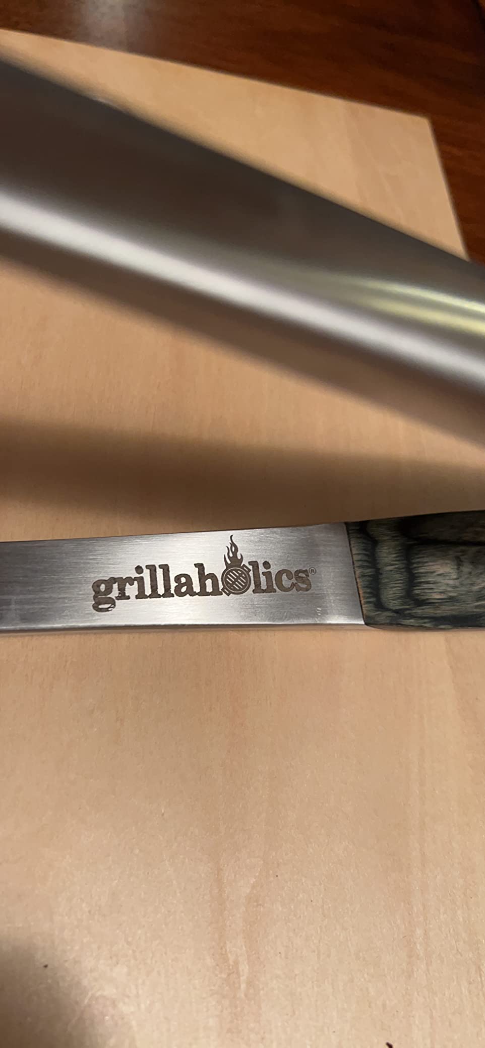 Grillaholics Premium BBQ Grill Tools - The Ultimate Grilling Gift for Dad - Luxury 4-Piece Barbecue Utensils Grill Set with Wooden Gift Box customer photo 2