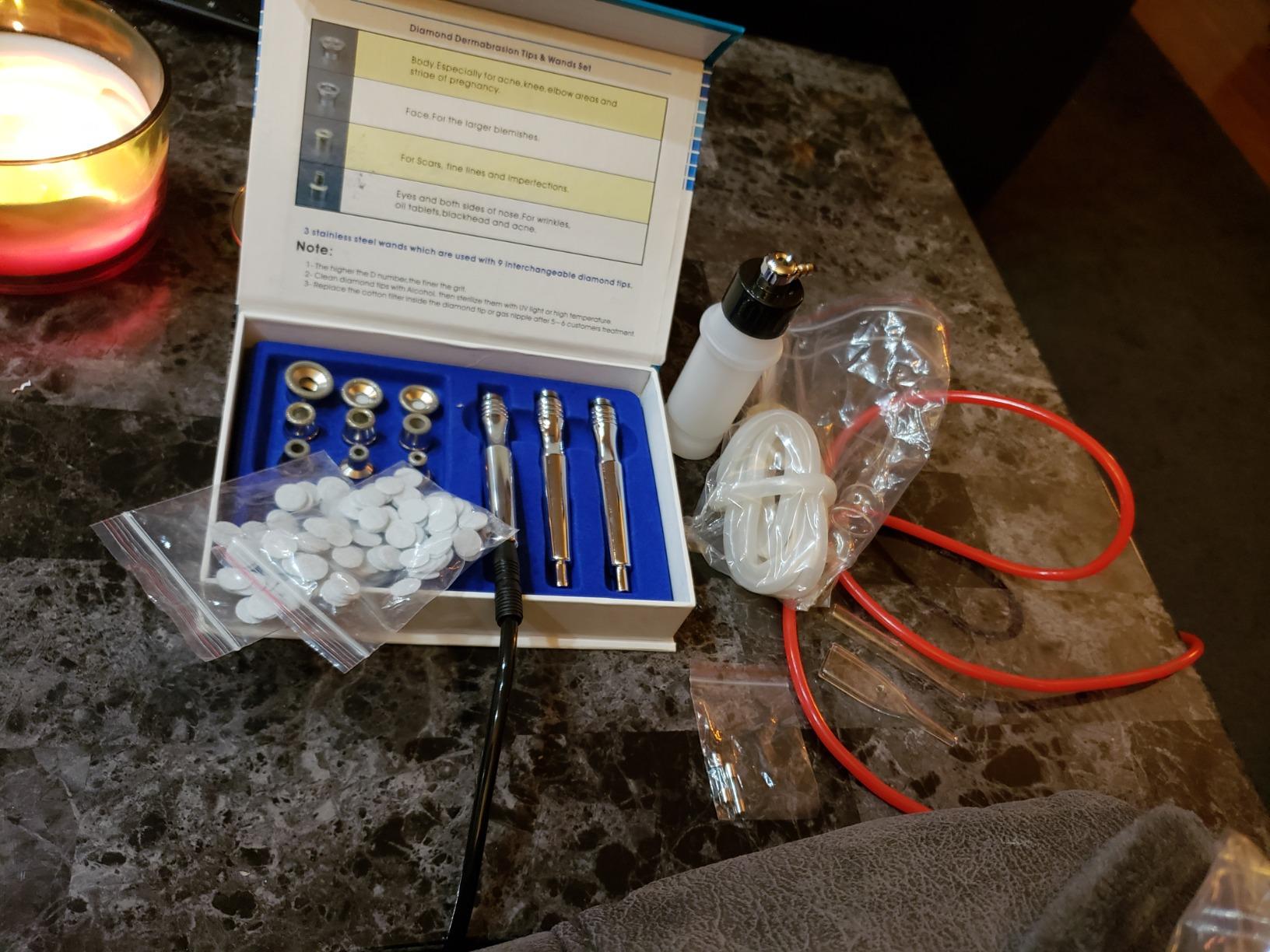 【3-IN-1】Microdermabrasion Machine, mcwdoit 0-68cmHg Strong Suction Power, Professional Dermabrasion Facial Skin Care customer photo 2