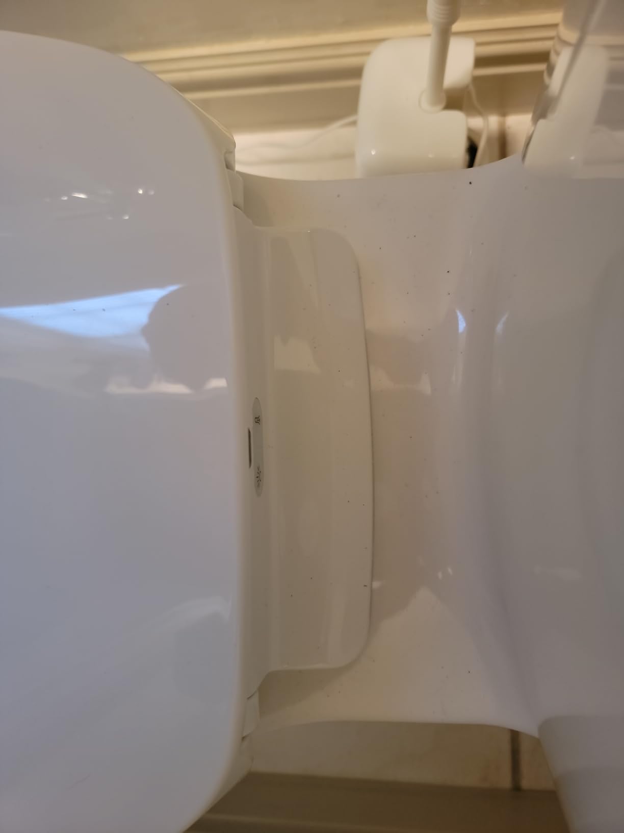 KOHLER 10349-0 PureWarmth Heated Elongated Toilet Seat, Soft Close Toilet Seat, Quiet-Close, Slow Close, Night Light, White customer photo 2