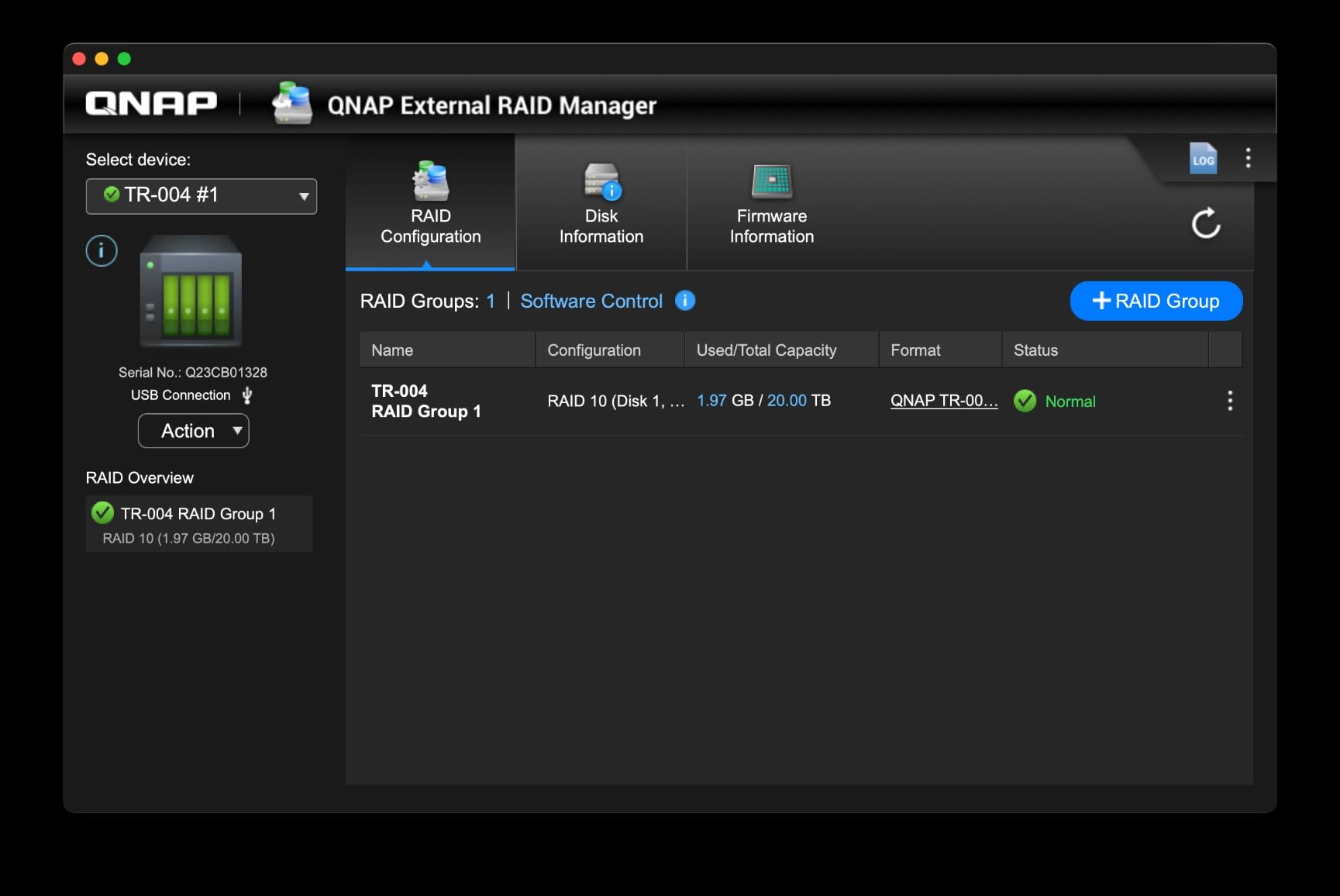 QNAP TR-004 4 Bay USB Type-C Direct Attached Storage (DAS) with hardware RAID (Diskless) customer photo 1