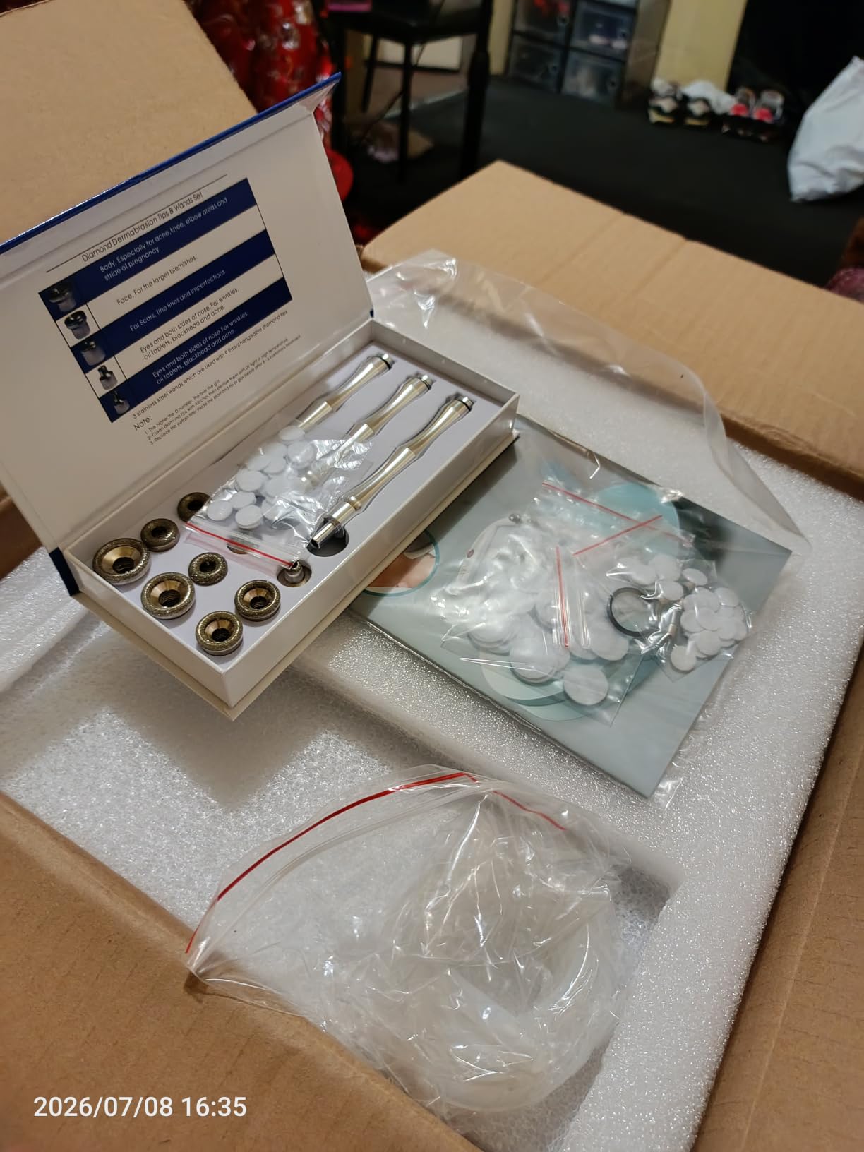 Diamond Microdermabrasion Machine, Yofuly 65-68cmHg Suction Power Professional Dermabrasion, Home Use Facial Skin Care Equipment customer photo 2