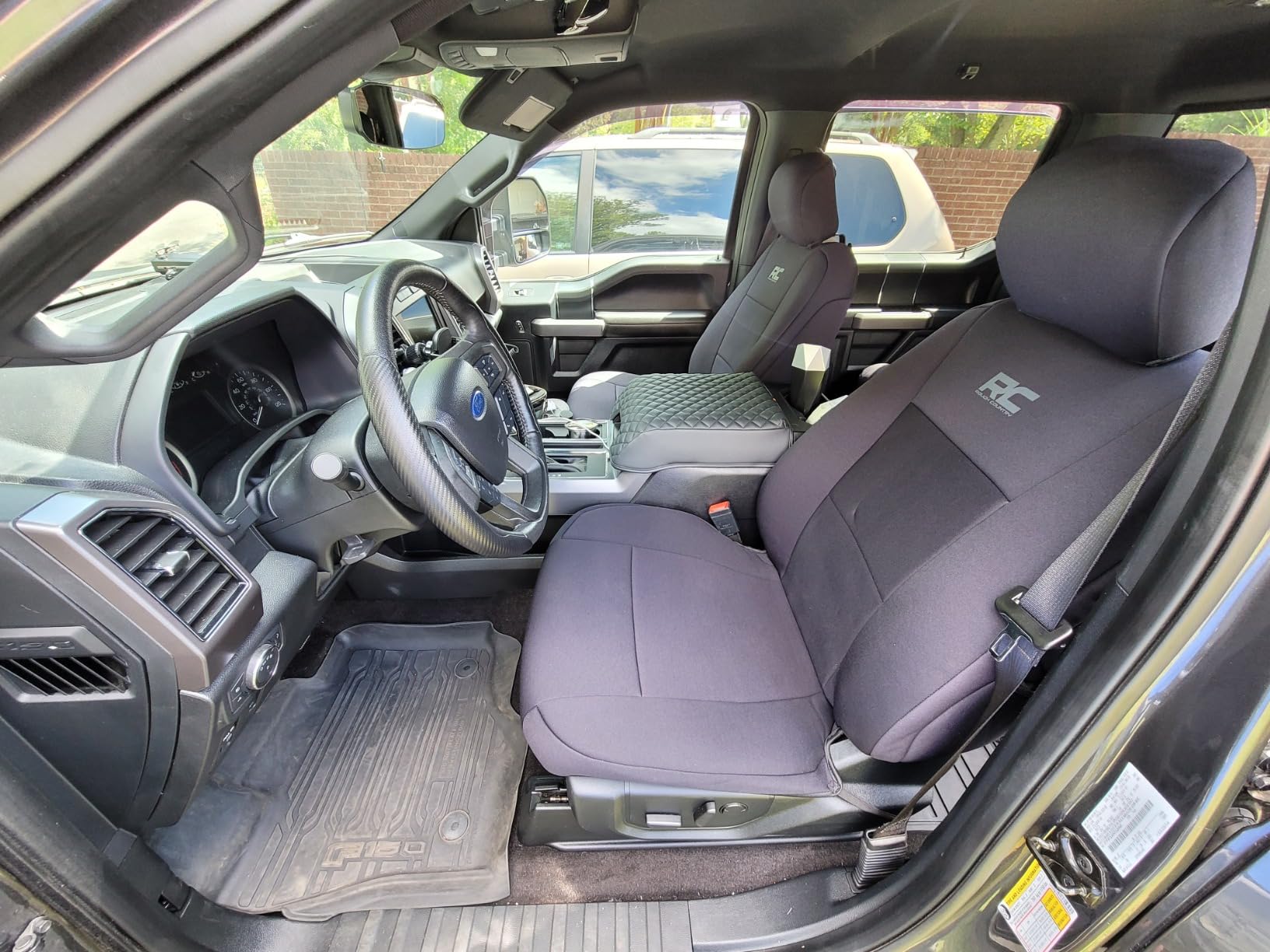 Rough Country Neoprene Front & Rear Seat Covers for Ford F-150, Lightning, F-250 & F-350 (2015-2026) Crew Cab w/Front Bucket Seats & Rear 60/40 Split customer photo 2