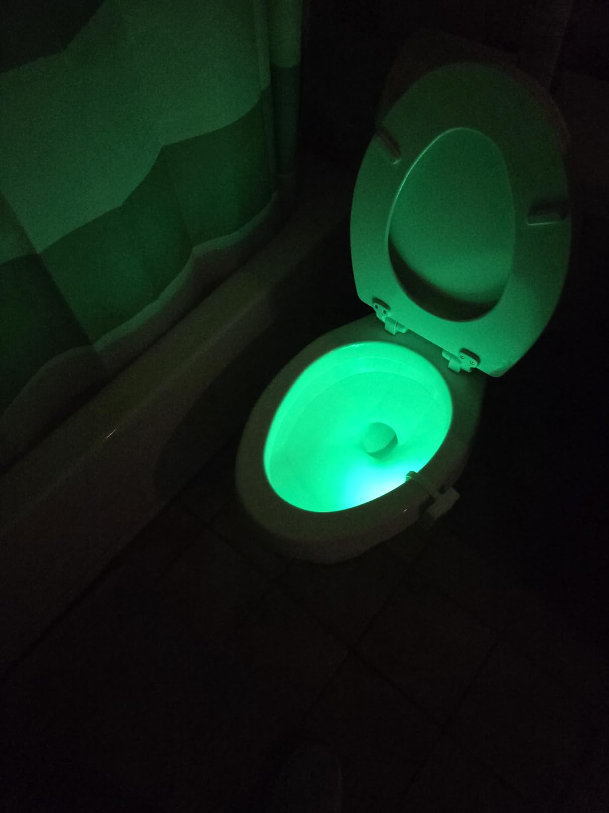 Chunace Toilet Bowl Night Light Motion Sensor 2 Pack, Funny Bathroom Stuff | 16-Color LED Night Light Motion Activated Inside Toilet Bowl, Useful Stuff for Kids & Seniors Safety, Cool Gadgets for Men customer photo 1