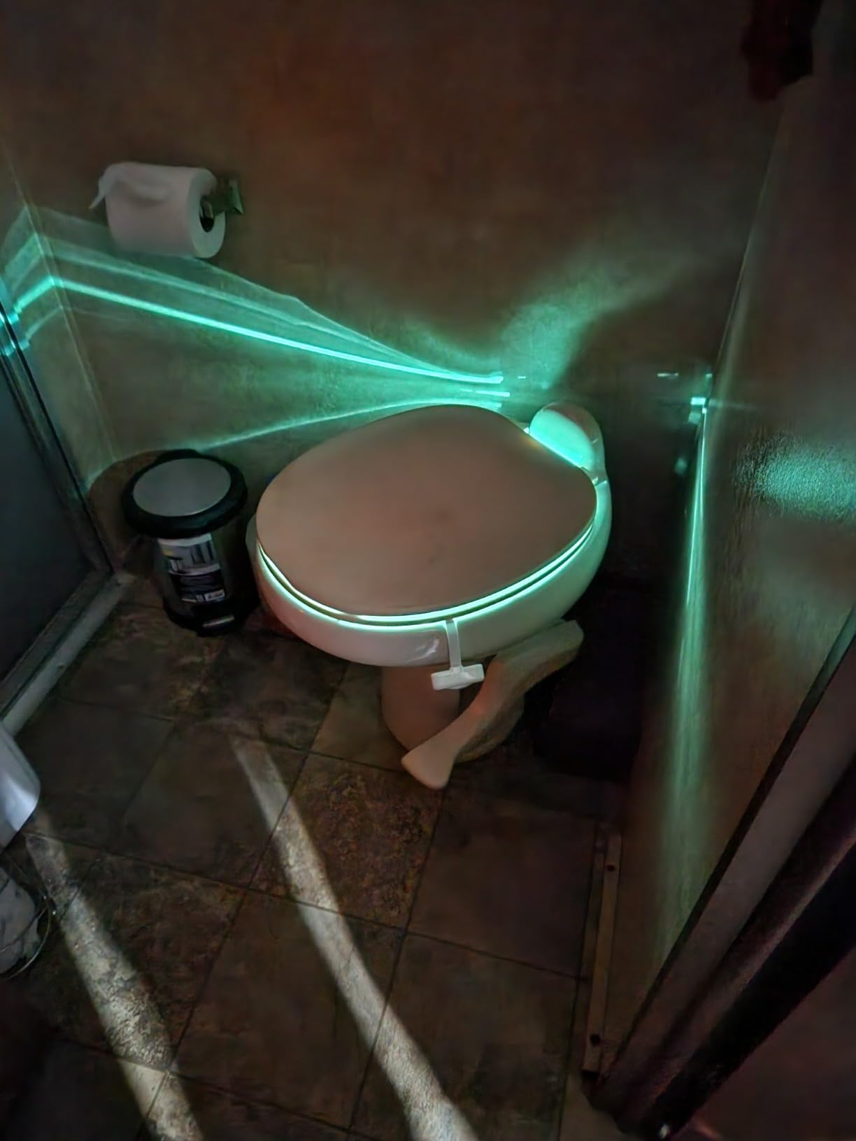 Chunace Toilet Bowl Night Light Motion Sensor 2 Pack, Funny Bathroom Stuff | 16-Color LED Night Light Motion Activated Inside Toilet Bowl, Useful Stuff for Kids & Seniors Safety, Cool Gadgets for Men customer photo 2