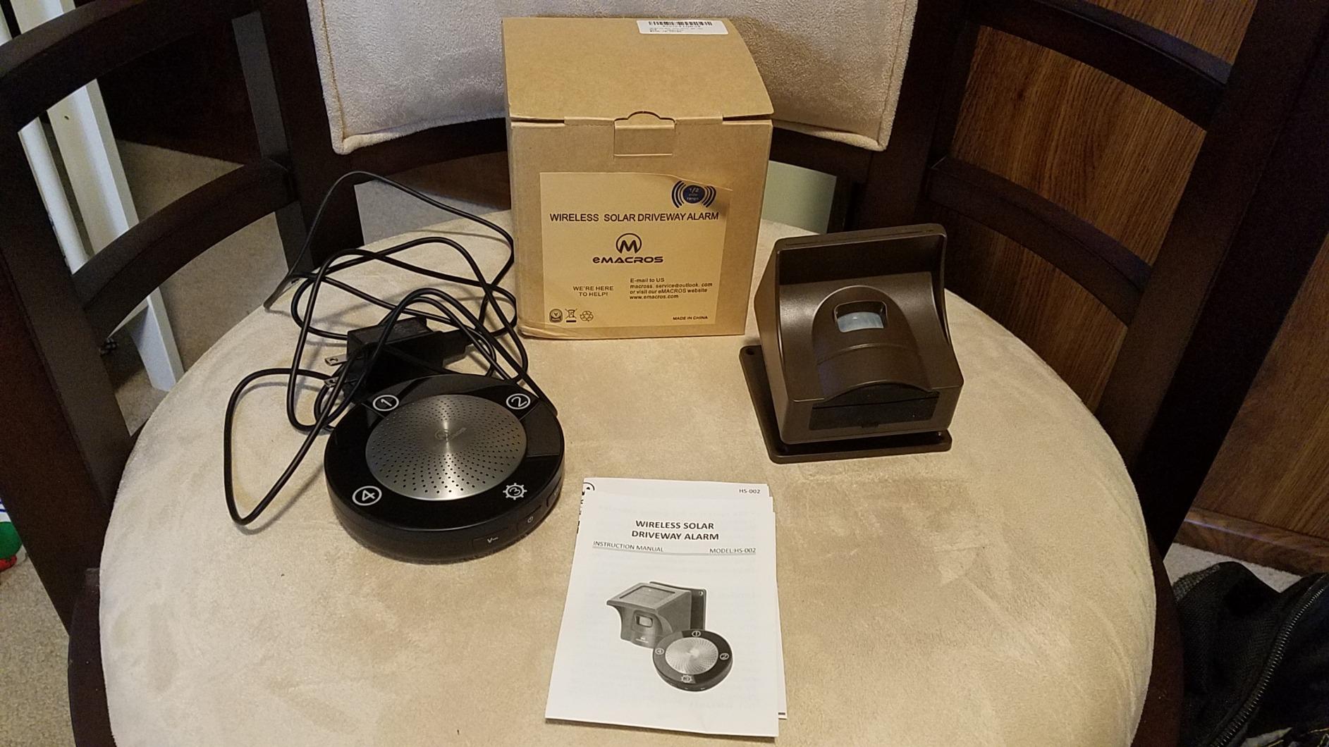 Non-APP Solar Wireless Driveway Alarm, Outdoor Security System | 1/2 mile transmission range, plug-in receiver with weatherproof motion sensor, for driveways, homes and large properties customer photo 2