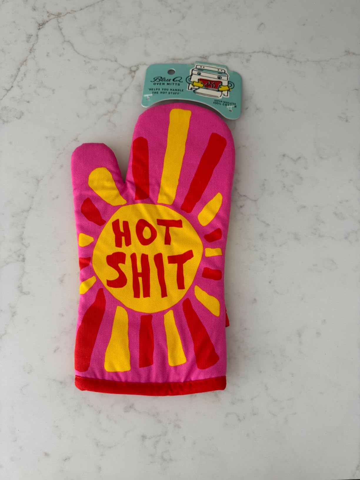 Blue Q Oven Mitts - Cute Kitchen Accessories & Kitchen Gifts - The Secret | Cute Oven Mitts with unique artwork, Super-Insulated Quilting, Easy care maintenance, Kitchen gifts for women and home cooks customer photo 2
