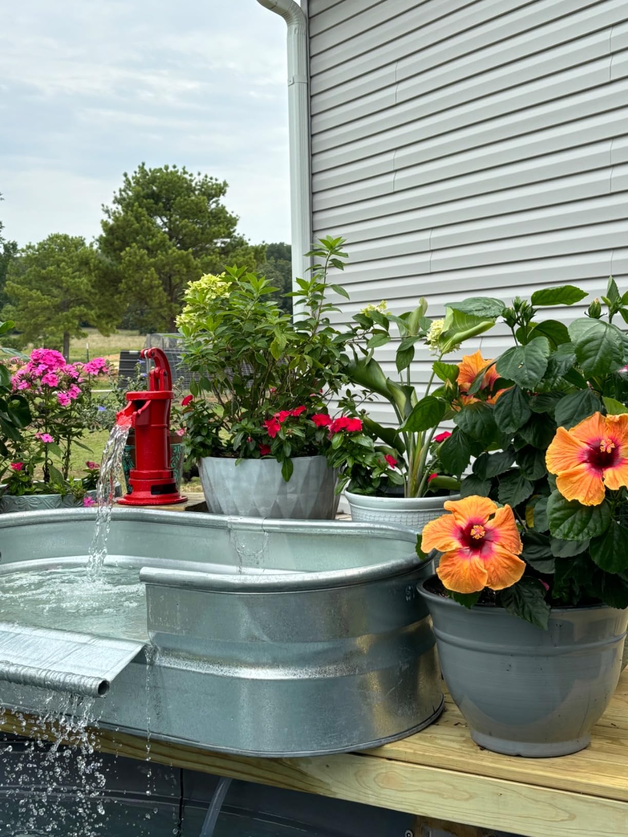 Antique Cast Iron Well Pitcher Pump with Leather Kit, Max. 25ft Lift, Red | Heavy Duty, Pitcher Style, G1-1/4 inch NPT Inlet, Lower Valve & Cup Leather, Manual Hand Water Pump Ideal for Yard, Pond & Garden customer photo 1