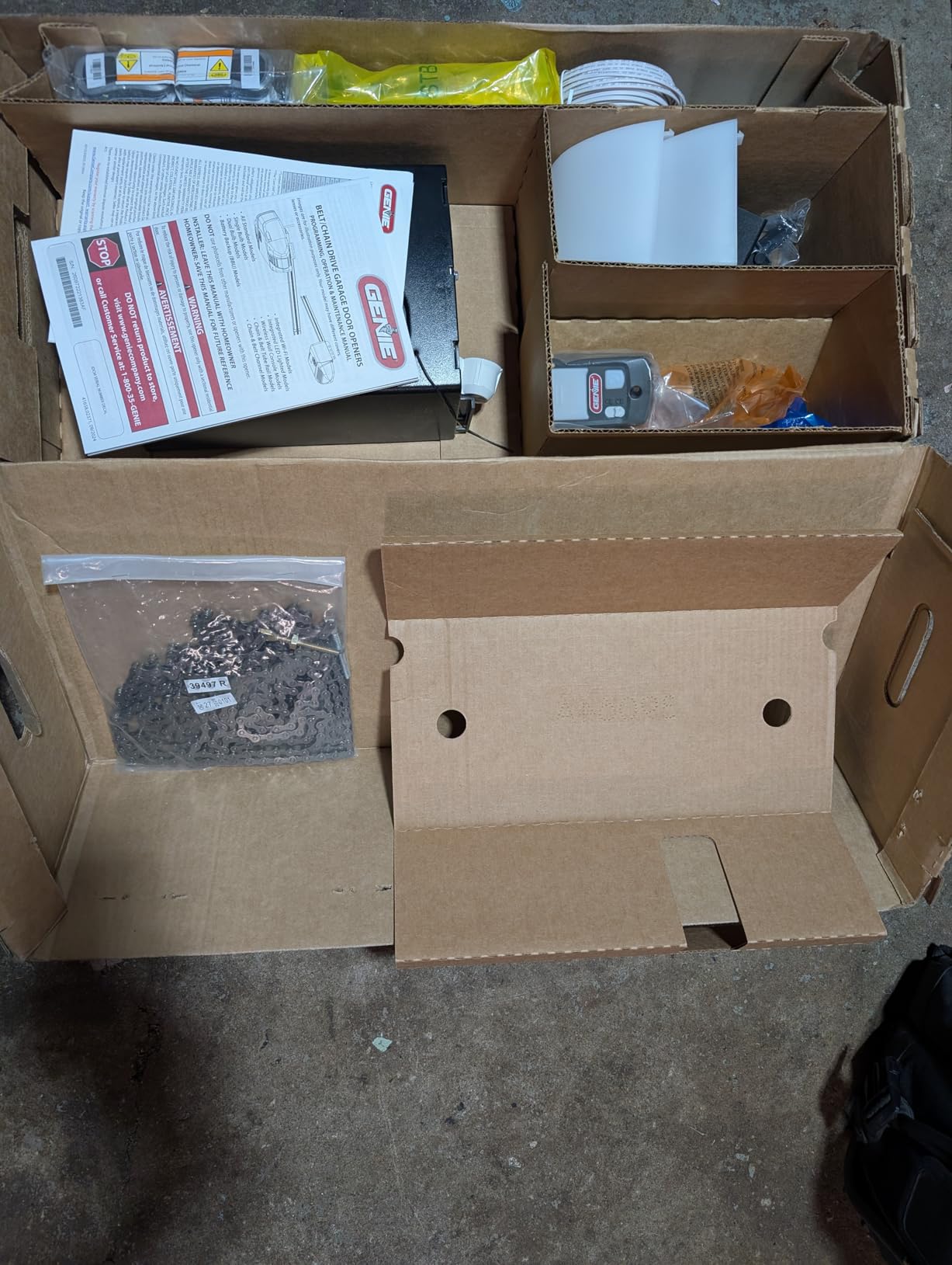 Genie Chain Drive 550 Garage Door Opener, Heavy Duty Chain Drive Opener, Model 2035-TKO customer photo 2