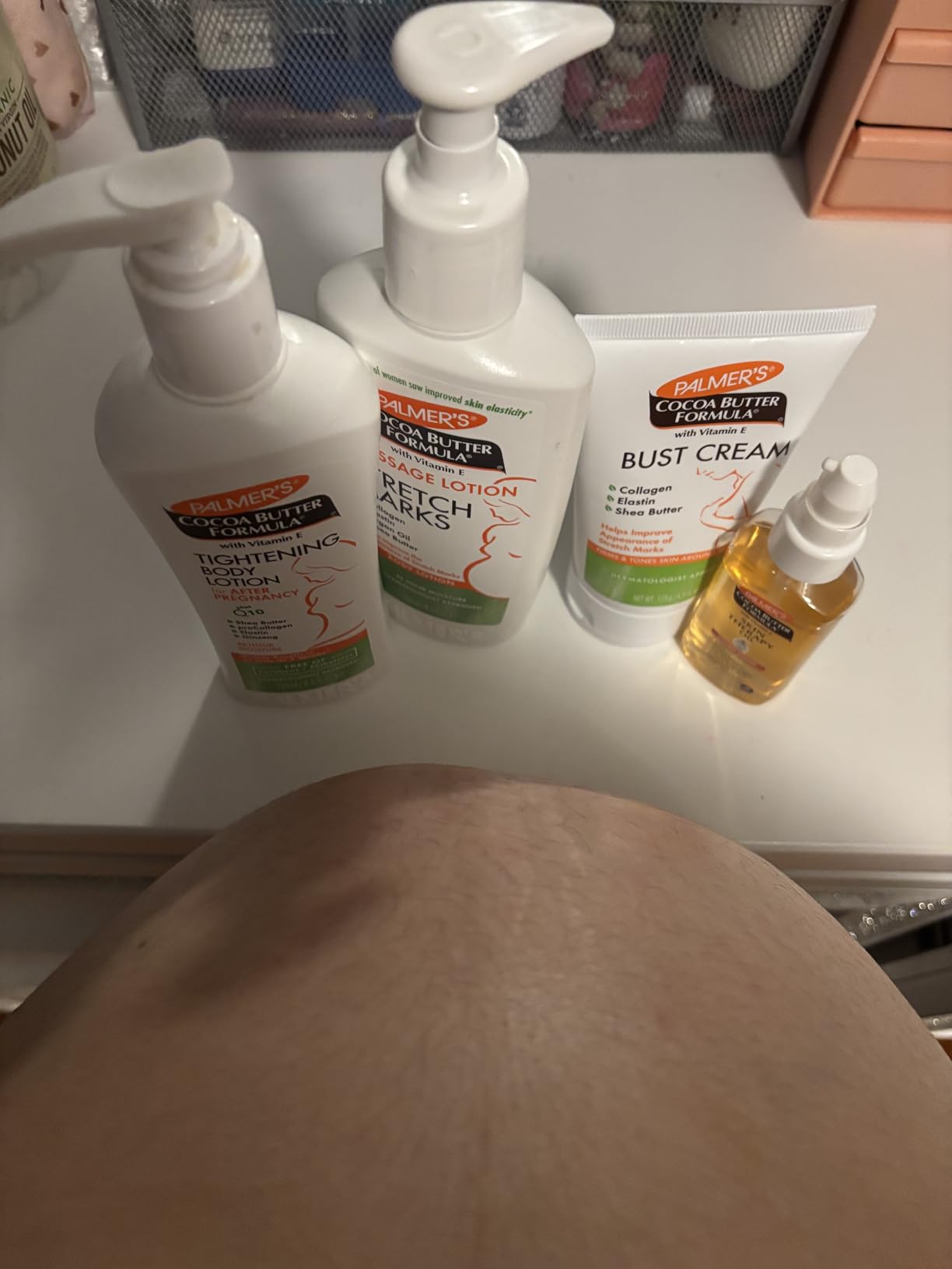 Palmer's Postpartum Essentials Cocoa Butter Formula Skin Care Kit (4 Piece) | Includes Firming Lotion, Nursing Butter, Bust Cream & Skin Therapy Oil. The ideal dermatologist-approved gift for new moms customer photo 1