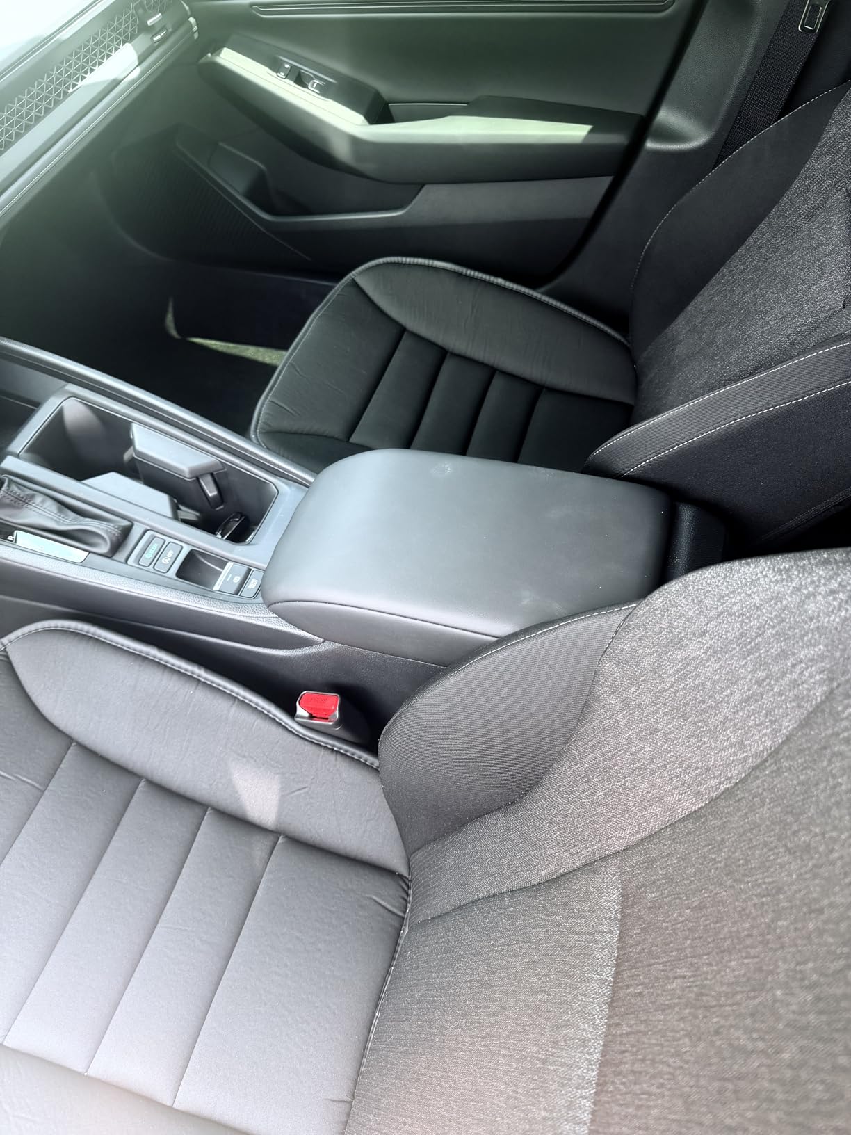 kingphenix Memory Foam Car Seat Cushion for Driver and Office Chair Comfort | 1.2-Inch-Thick Memory Foam Seat Pad, Soft, Breathable Fabric, Non-Slip Silicone Bottom for Long Drives and Office Use, Black customer photo 1