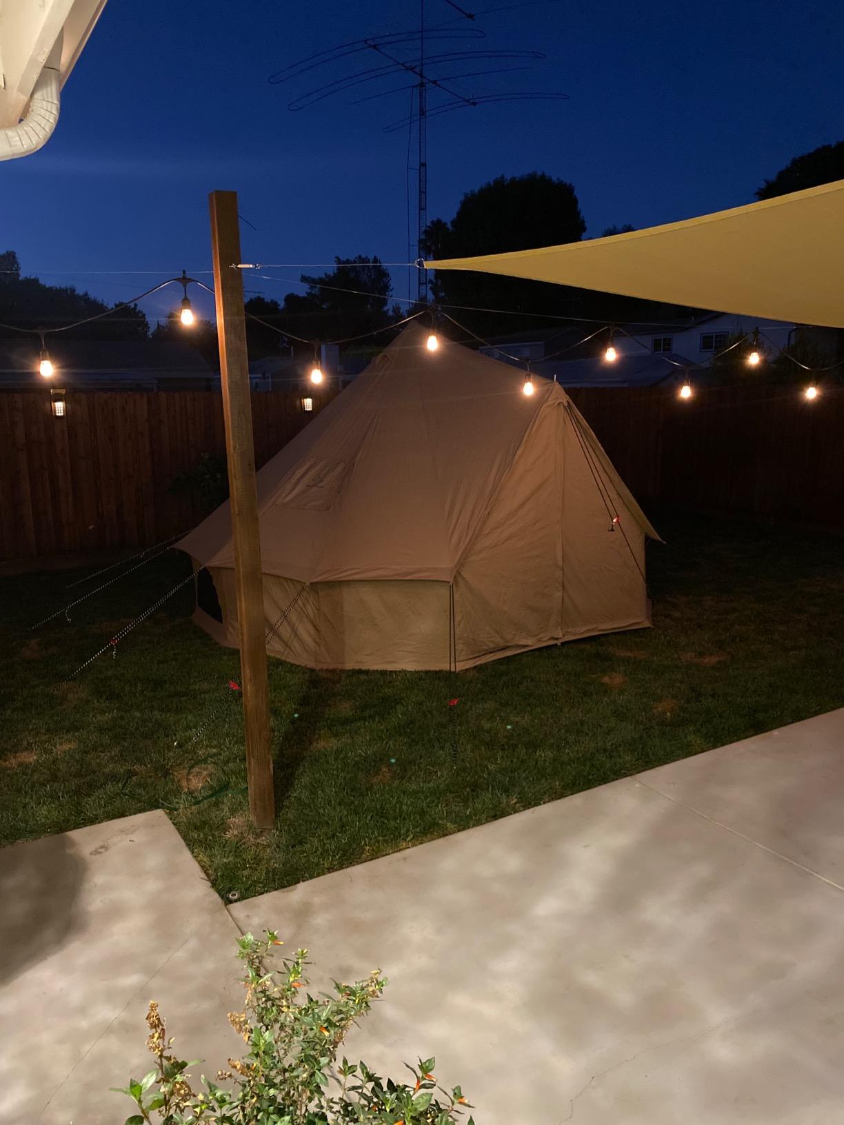 WHITEDUCK Regatta Canvas Bell Tent Water Repellent - w/StoveJack, Waterproof, 4 Season Luxury Camping and Glamping Yurt Tent Outdoor customer photo 1