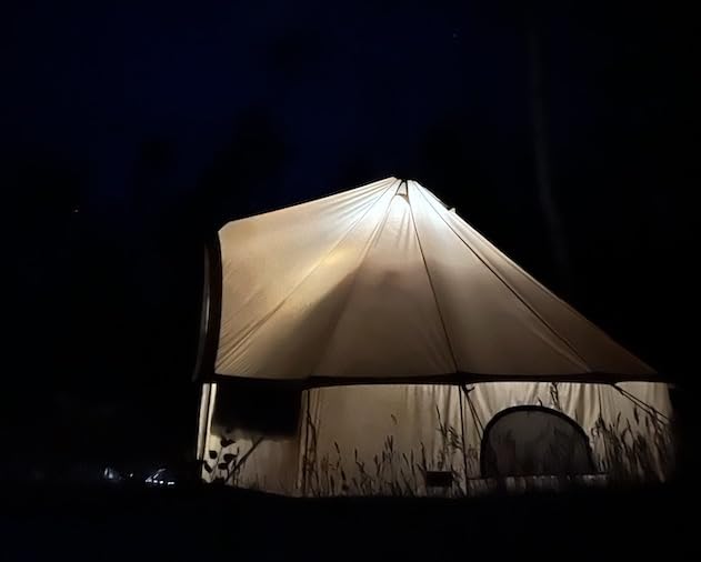 WHITEDUCK Regatta Canvas Bell Tent Water Repellent - w/StoveJack, Waterproof, 4 Season Luxury Camping and Glamping Yurt Tent Outdoor customer photo 2
