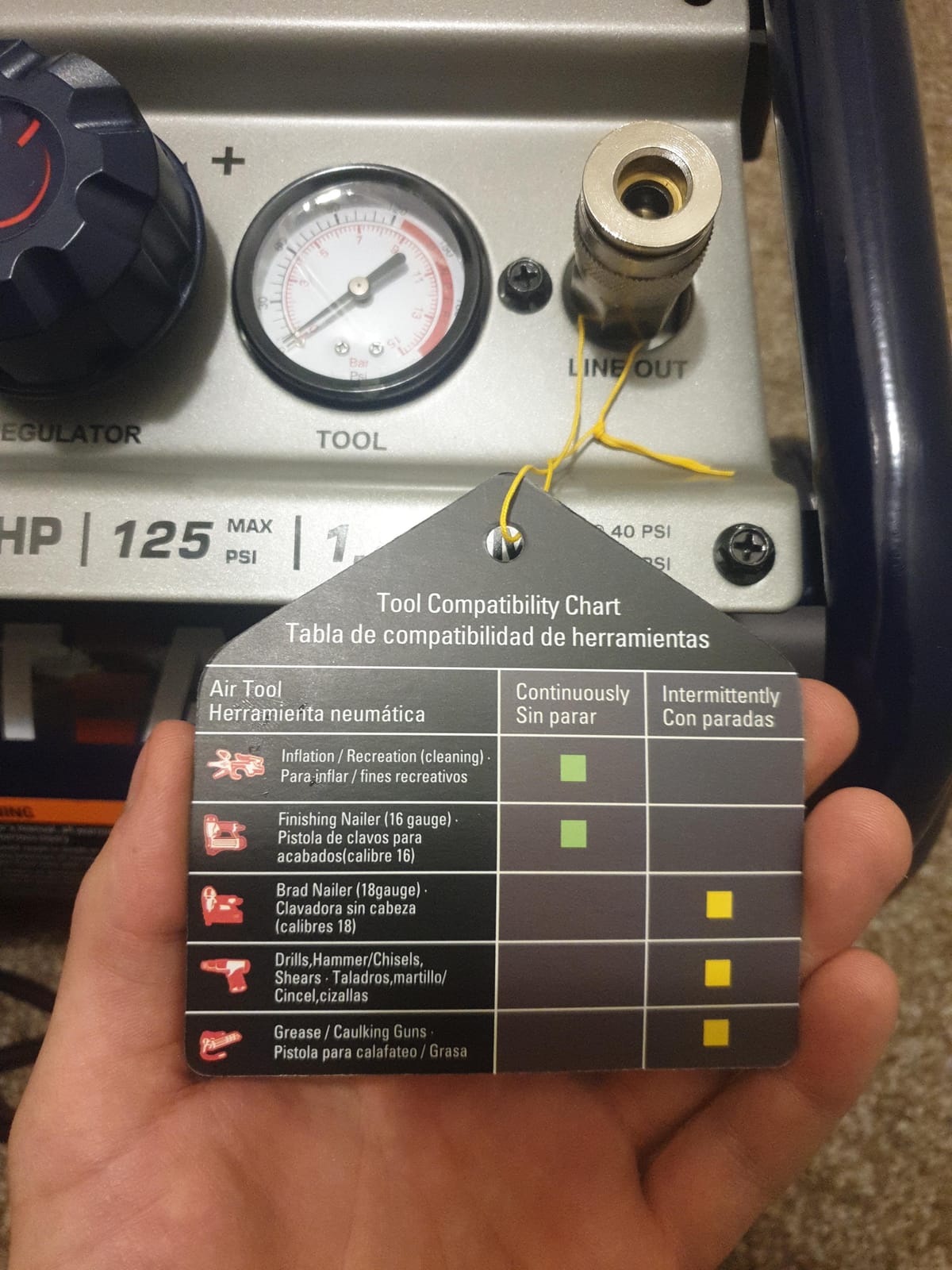 Stealth Air Compressor 2 Gallon, 3/4 HP Oil-Free Compressor, Less than 60dB Ultra Quiet Electric Air Compressor,Max 125 PSI Pressure for Tire Inflation,Nailing,Home DIY Project(SAQ-1234) customer photo 2