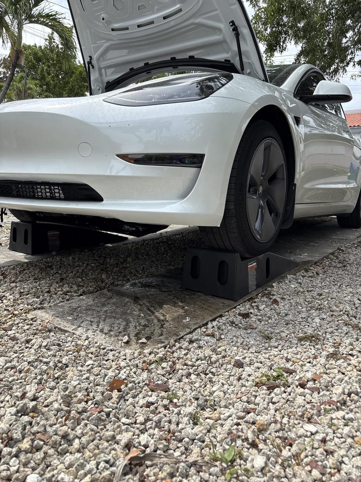Ironton Car Ramps 12000 Lb GVW Set of 2, High-Impact Poly Vehicle Ramps 6000 Lb Each, 35.5 in. L x 12 in. W x 8.5 in. H, Non-Skid Tread and Rubber Feet, for Cars, SUVs, Trucks and Vans customer photo 1