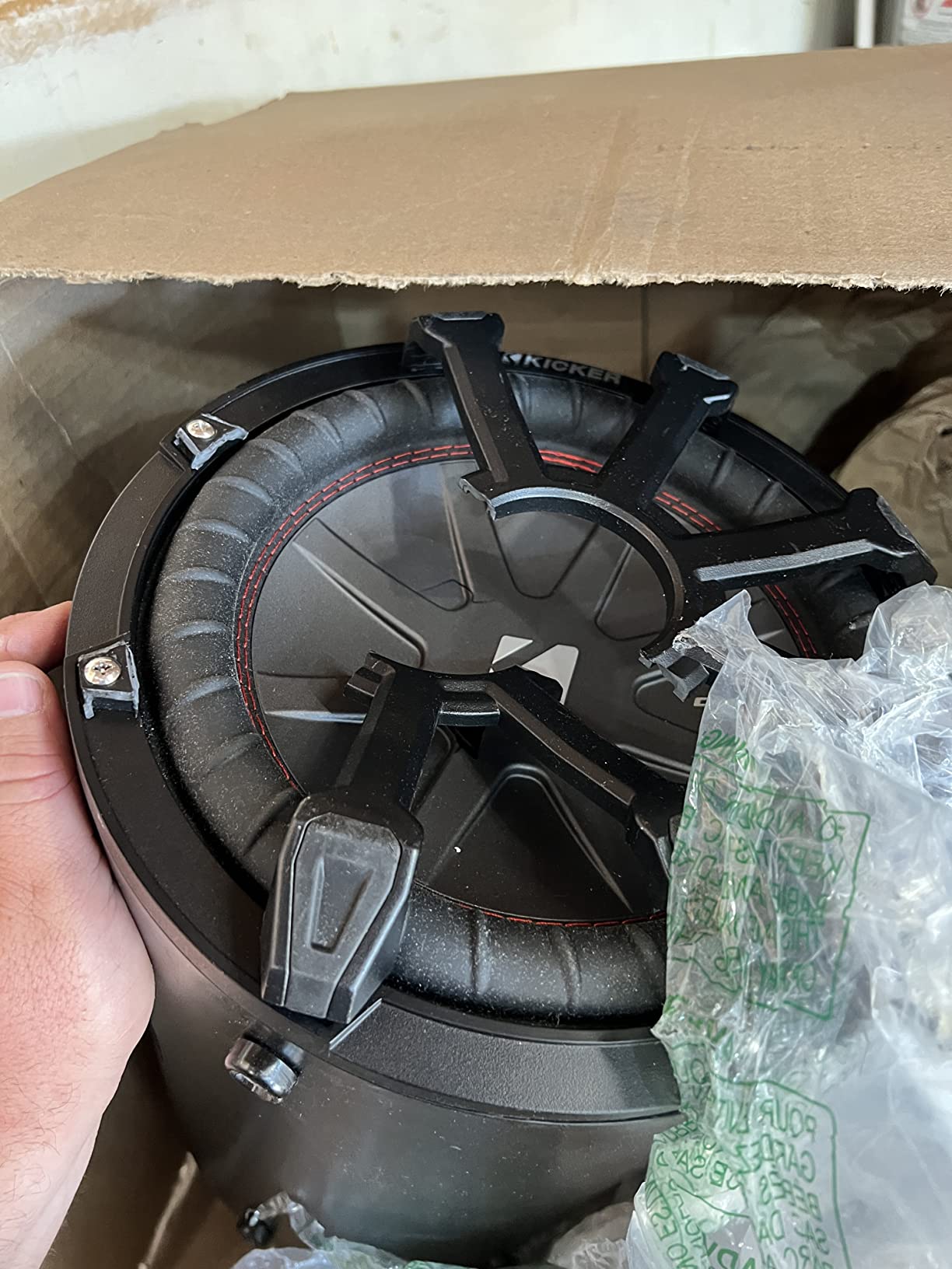 KICKER 46CWTB102 TB10 10-inch Loaded Weather-Proof Subwoofer Enclosure w/Passive Radiator - 2-Ohm, 400 Watt customer photo 1