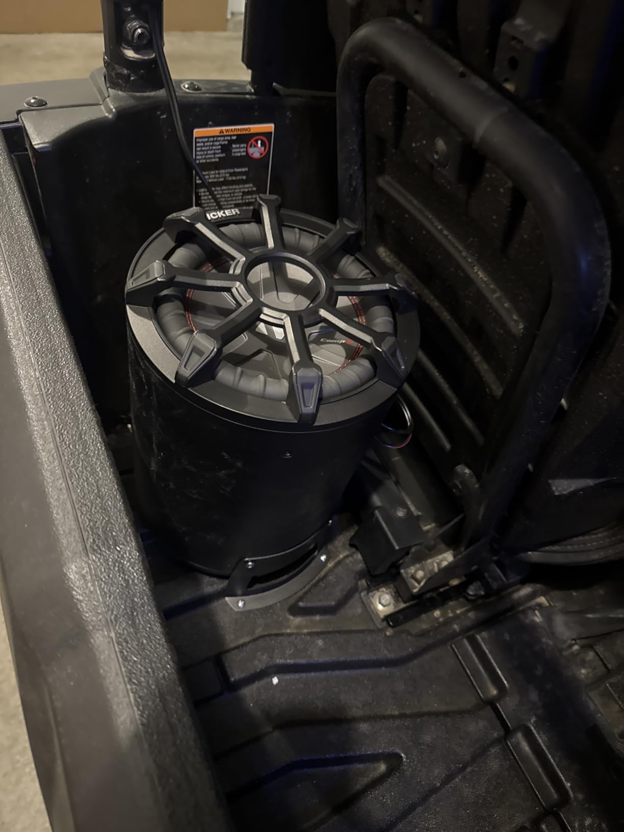 KICKER 46CWTB84 TB8 8-inch Loaded Weather-Proof Subwoofer Enclosure w/Passive Radiator - 4-Ohm, 300 Watt customer photo 1