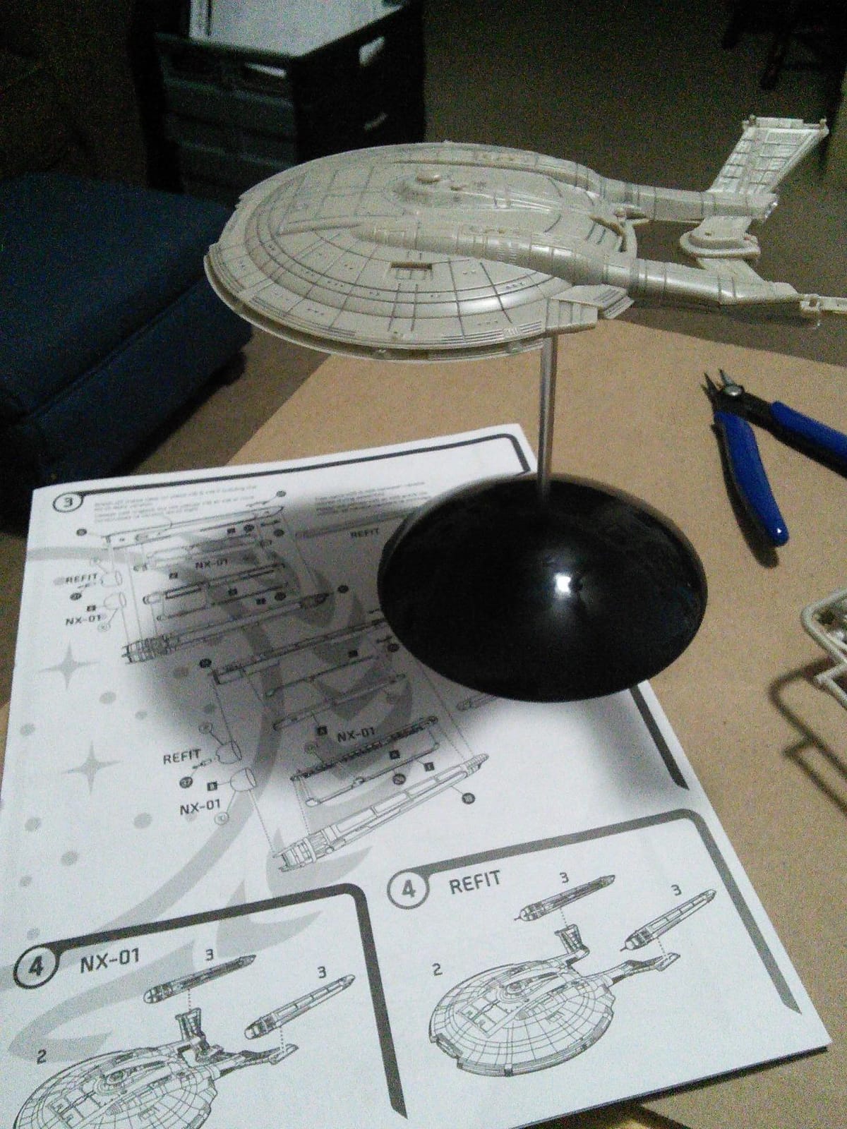 Polar Lights Star Trek NX-01 Enterprise (Snap) 2T 1:1000 Scale Model Kit customer photo 2