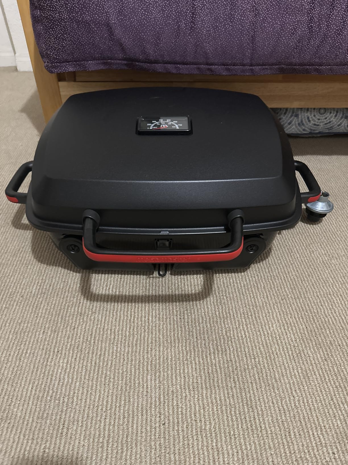 Megamaster 1-Burner Portable Gas Grill with Locking Lid, 11,000 BTU Stainless Steel Burner, Foldable Legs, Small Propane Grill for Outdoor Cooking, Camping, BBQs, Patios, and Gardens - 820-0065C customer photo 2
