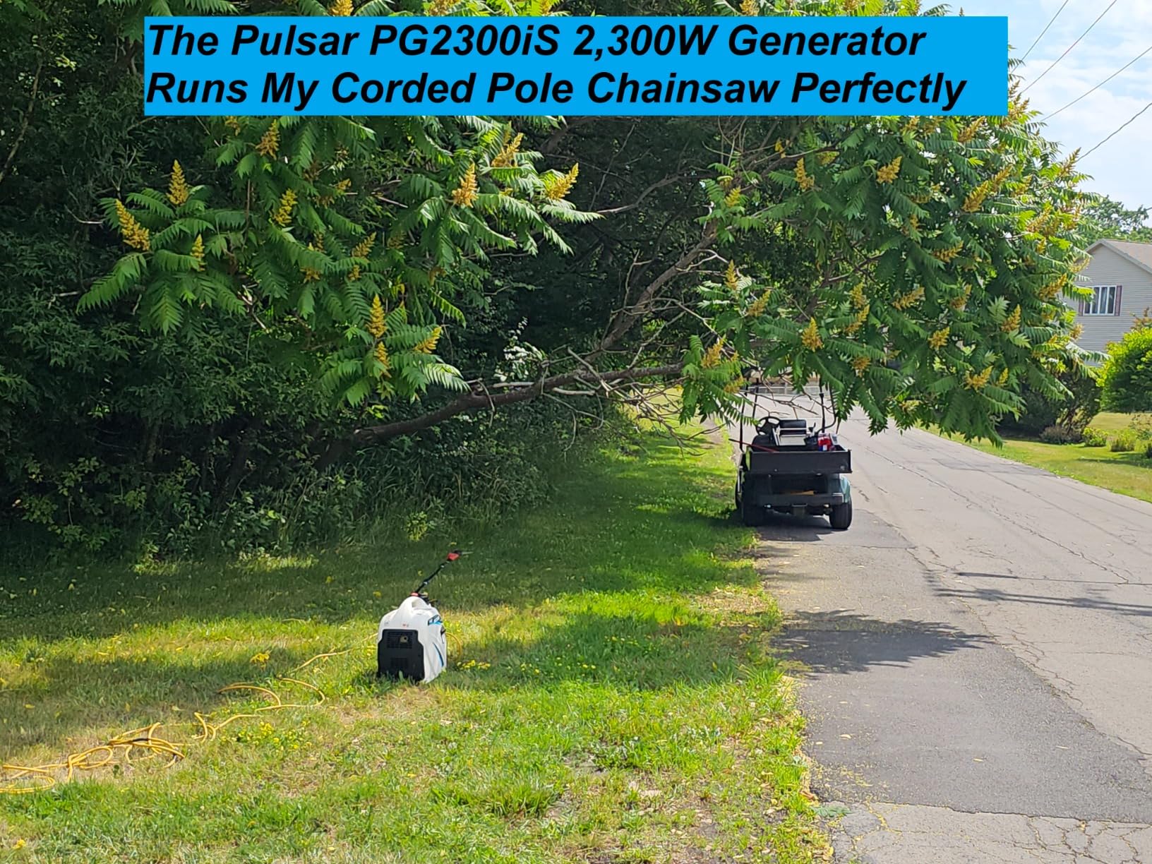 Pulsar PG2300iS 2,300W Portable Super Quiet Gas-Powered Inverter Generator with USB Outlet & Parallel Capability, CARB Compliant customer photo 1