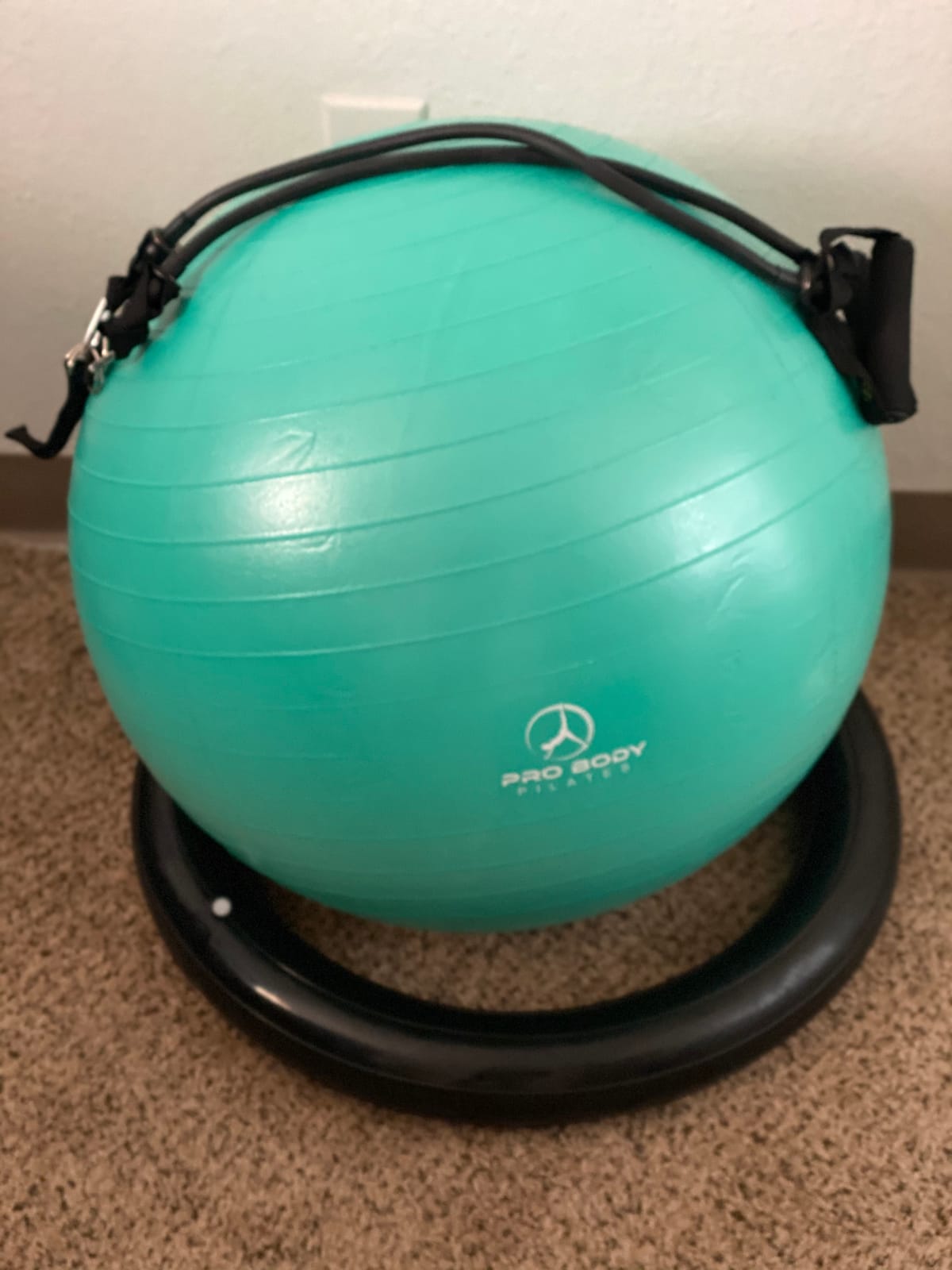 ProBody Pilates Yoga Ball Chair for Office, with Base | Stability Ring, 880 lb Anti-Burst, 65/75 cm Exercise Ball Chair, Home Office & PT Use, Pump, Balance Ball Chair customer photo 1