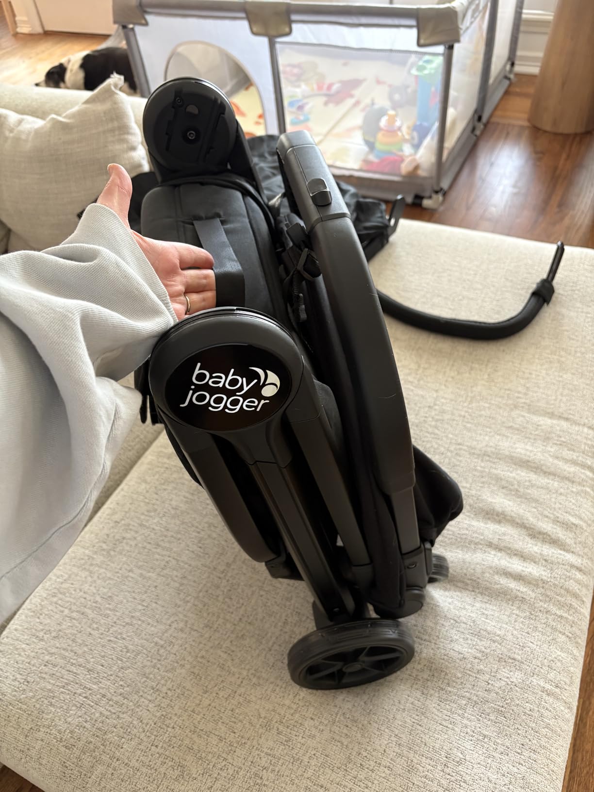 Baby Jogger® City Tour 2 Side by Side Double Stroller, Compact Twin Stroller Design, Easy-To-Maneuver, Fits Through Standard Doorways, Compact One-Step Fold Design, Baby Travel Essential, Pitch Black customer photo 1