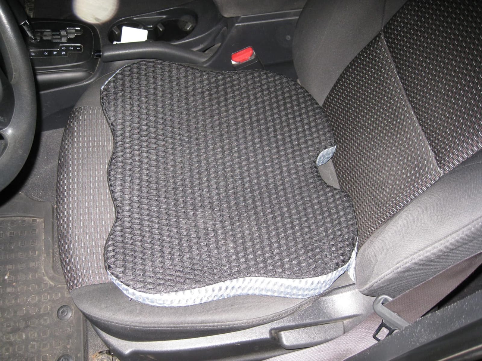 Wedge Car Seat Cushion for Better Visibility & Sciatica Pain Relief | High Density Memory Foam, Non-Slip Ergonomic Car Seat Cushion for Driving, Universal Fit for Car, SUV, Truck & Tractor customer photo 1