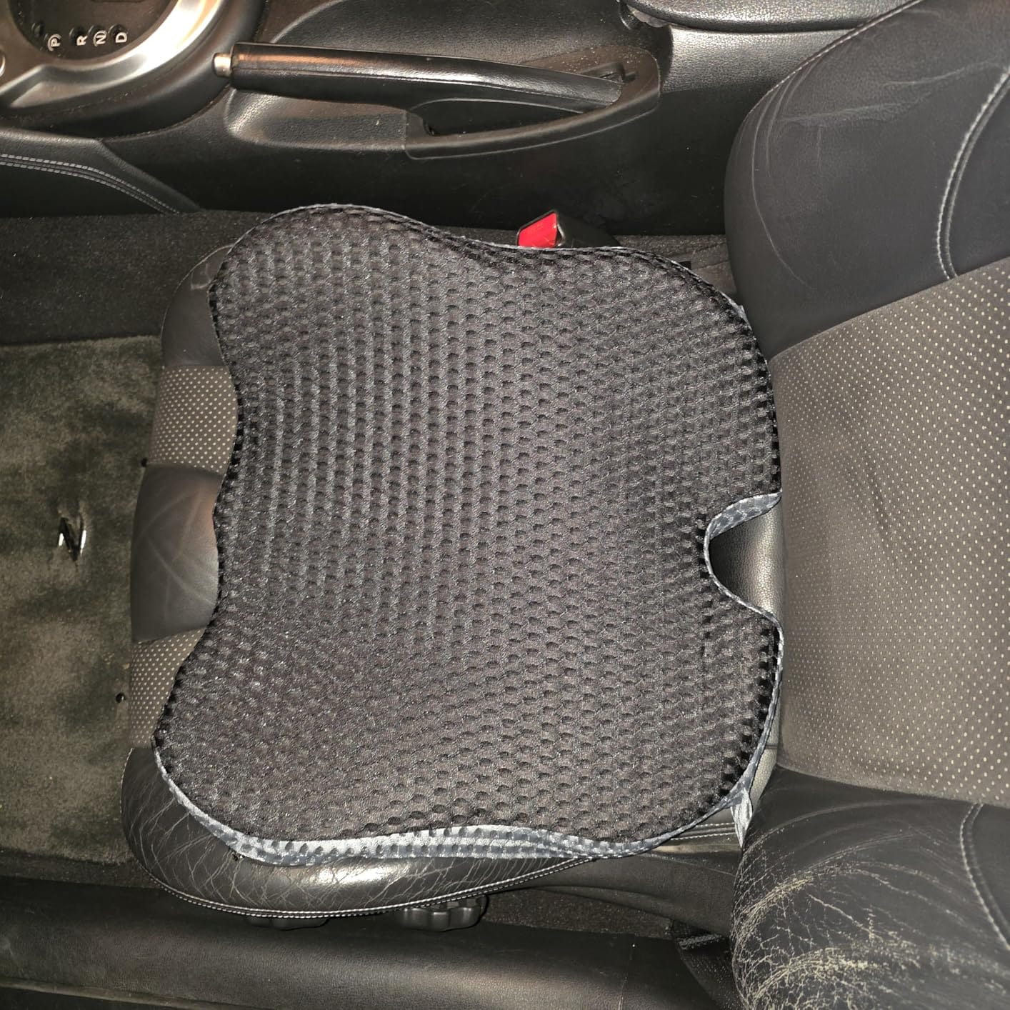 Wedge Car Seat Cushion for Better Visibility & Sciatica Pain Relief | High Density Memory Foam, Non-Slip Ergonomic Car Seat Cushion for Driving, Universal Fit for Car, SUV, Truck & Tractor customer photo 2