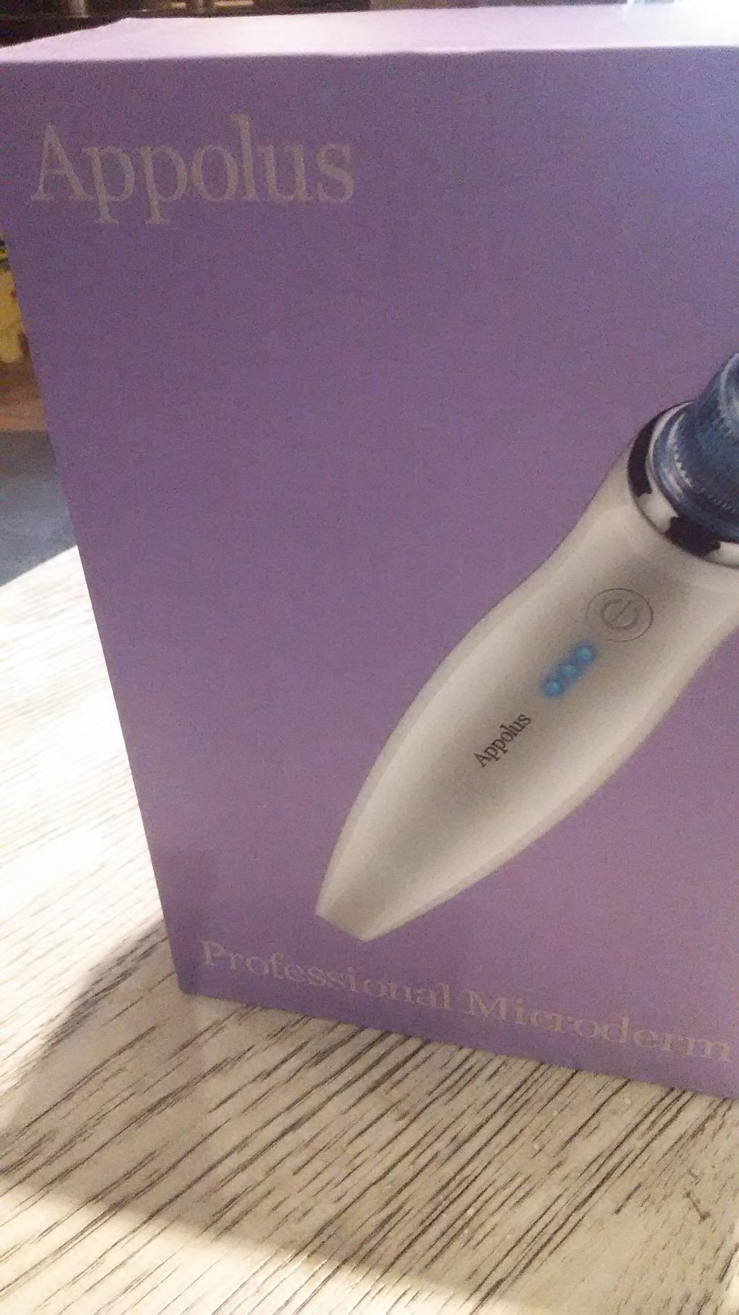 Diamond Microdermabrasion Machine - Appolus 3-in-1 Vacuum & Light Therapy Tool - Anti-Aging Wand Device for Face & Neck - Skin Tightening - Wrinkle Reducing - Jawline Definition customer photo 1