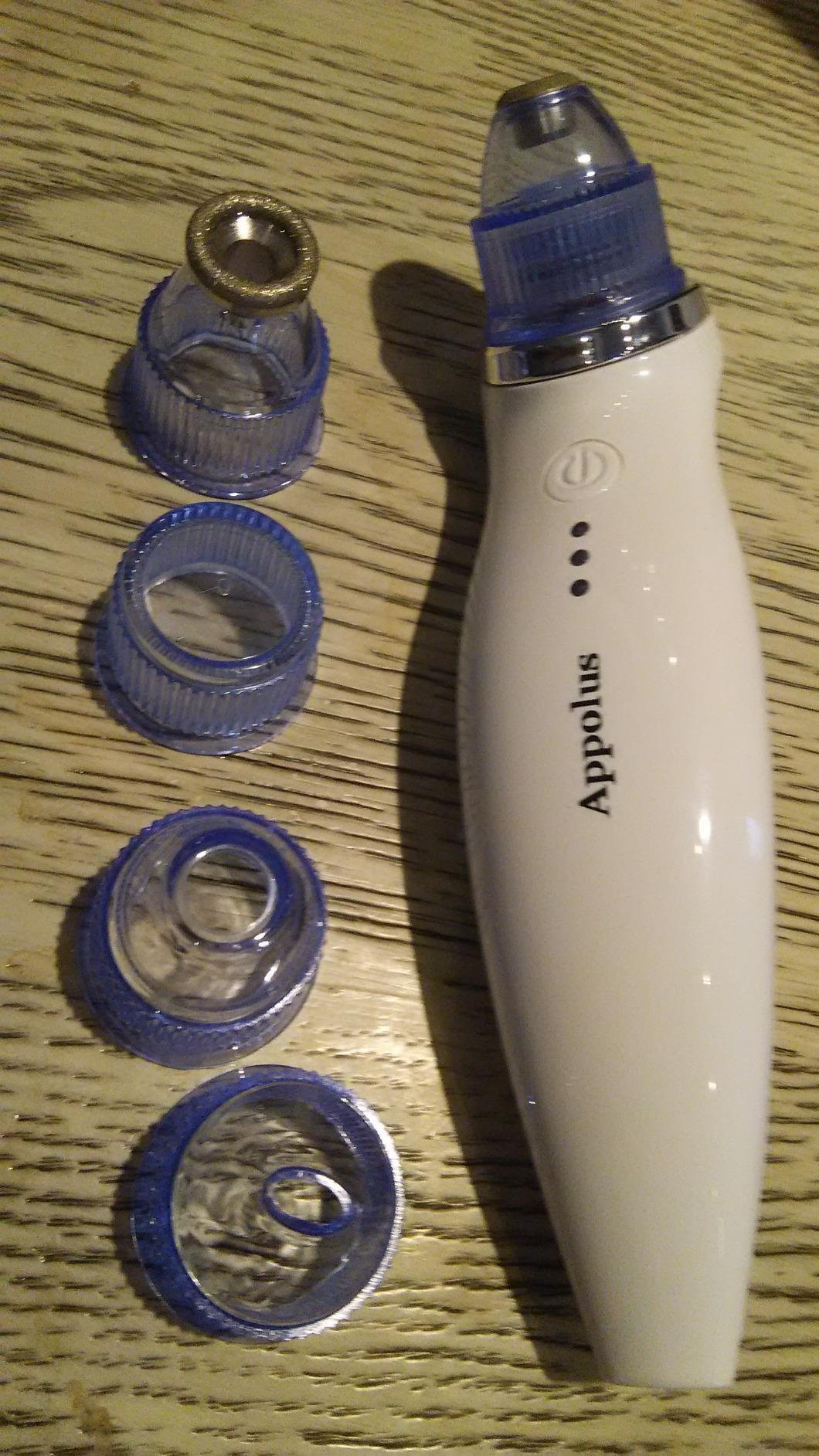 3-in-1 Microdermabrasion Machine - Light Therapy Vacuum Wand Kit | Anti-Aging Device for Face & Neck, Skin Tightening Tool, Wrinkle Reducing, Jawline Definition, 2 Diamond Tips 5 Heads, USB-C customer photo 2