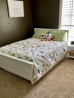 Max & Lily Twin Bed, Wood Bed Frame with Headboard for Kids with Trundle, Slatted, Blue customer photo 2
