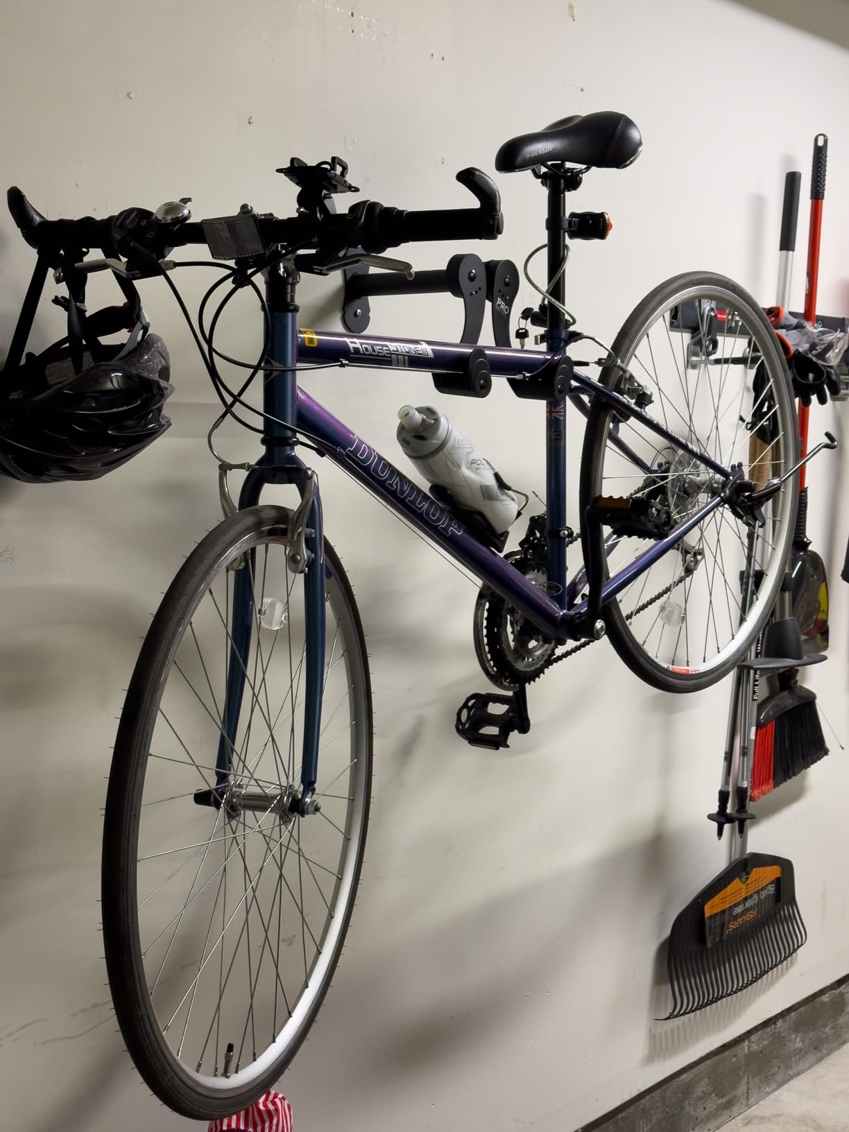 PRO BIKE TOOL Bike Rack for Garage Wall Mount - Horizontal Bike Storage | Fits Road, Mountain & Hybrid Bikes, Adjustable Arms, Rubber Cradles, Space-Saving Design customer photo 2
