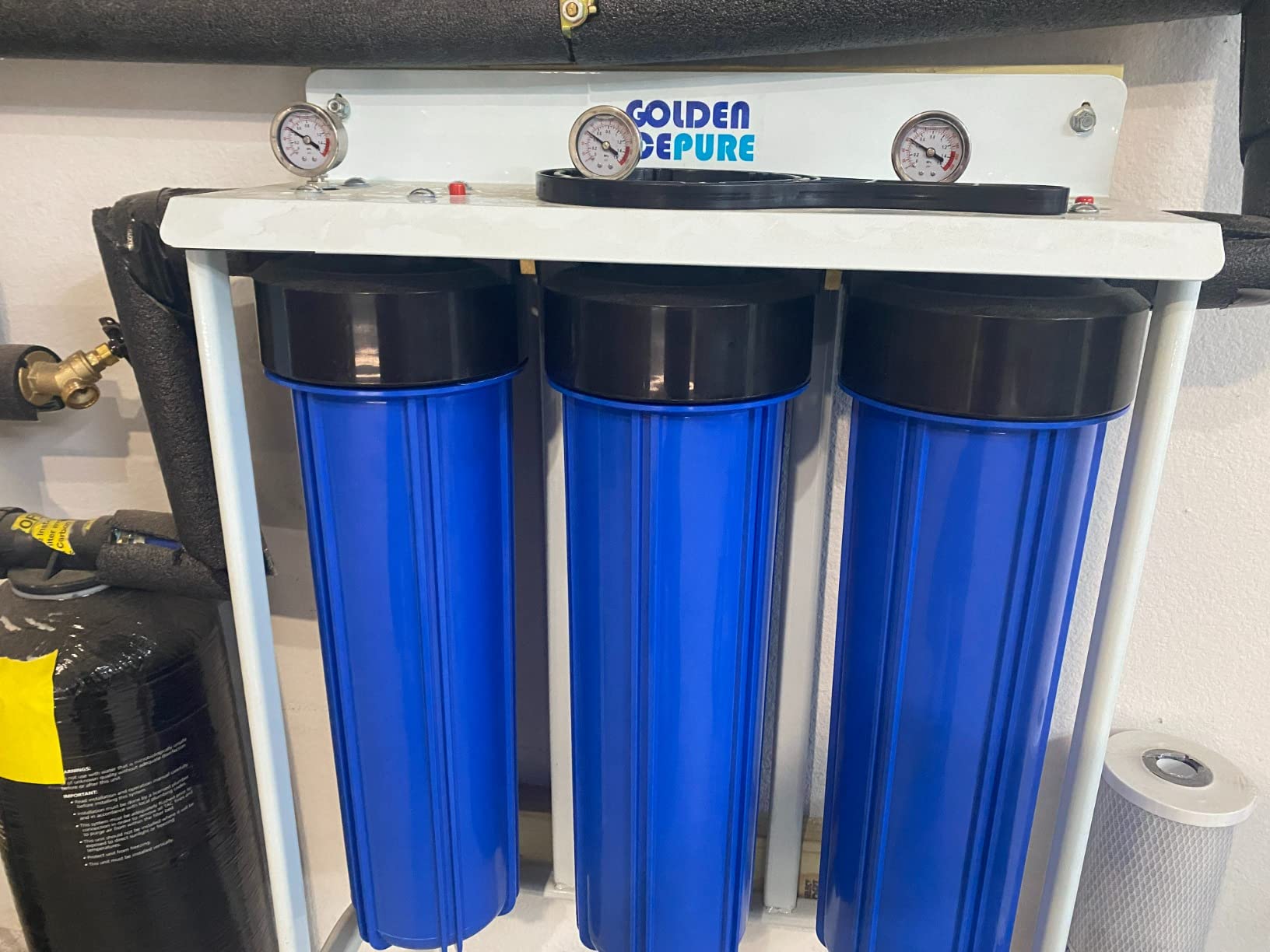 A. O. Smith Whole House Sediment Filter | Valve-in-Head | AO-WH-PREV | NSF-Certified | Protects Appliances, Reduces Sediment | Whole Home Filtration | 3/4