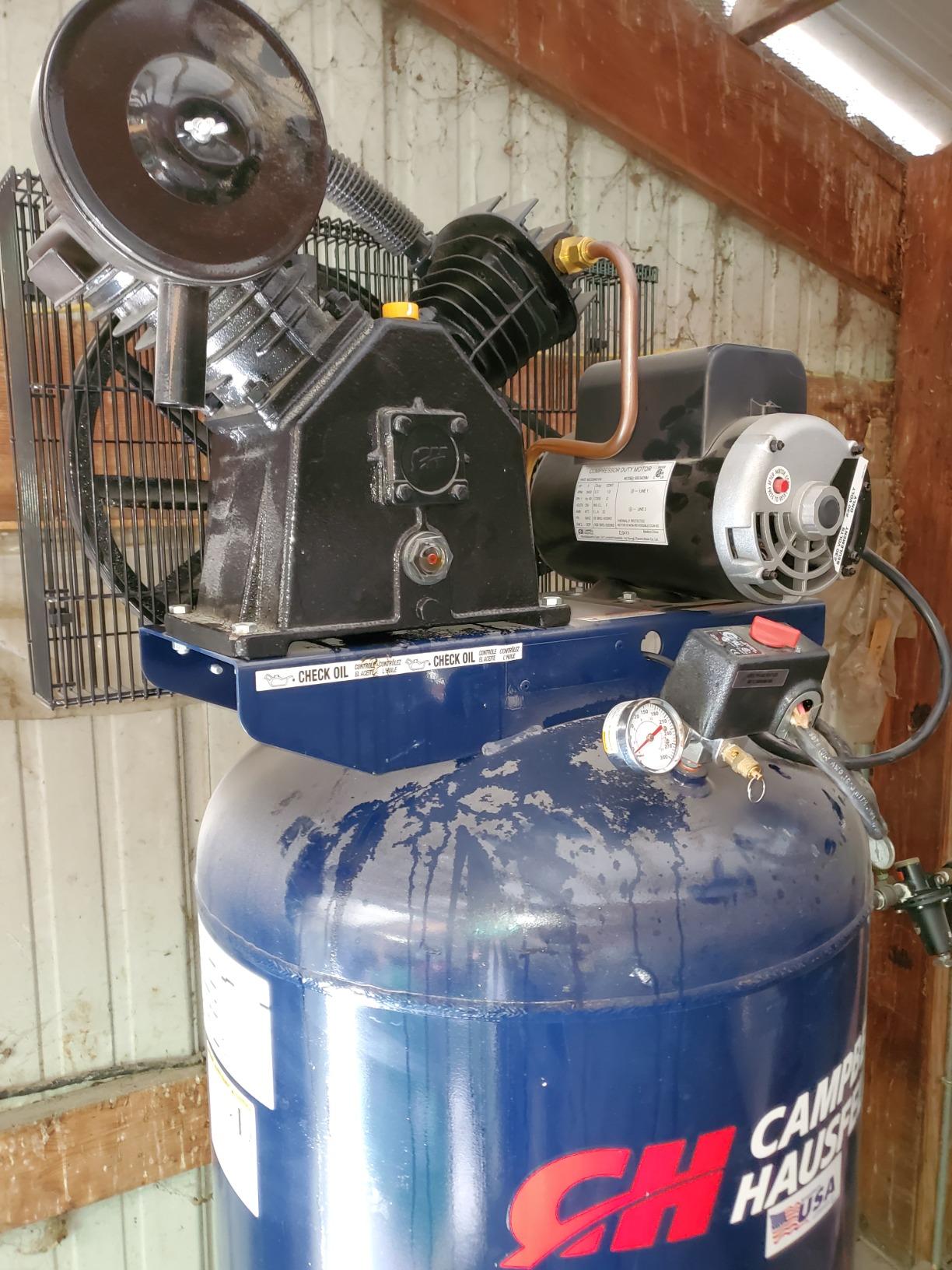 Campbell Hausfeld 60 Gallon Vertical Air Compressor, 230V, 3.7 HP, 175 PSI customer photo 1