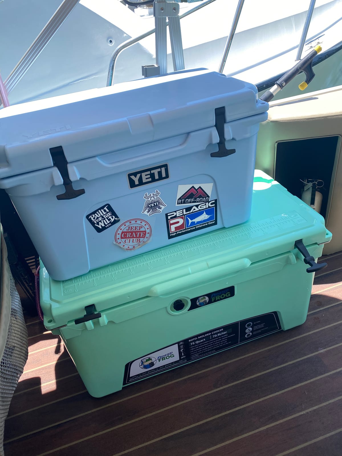Frosted Frog 75 Quart Ice Chest Heavy Duty High Performance Roto-Molded Commercial Grade Insulated Cooler customer photo 2