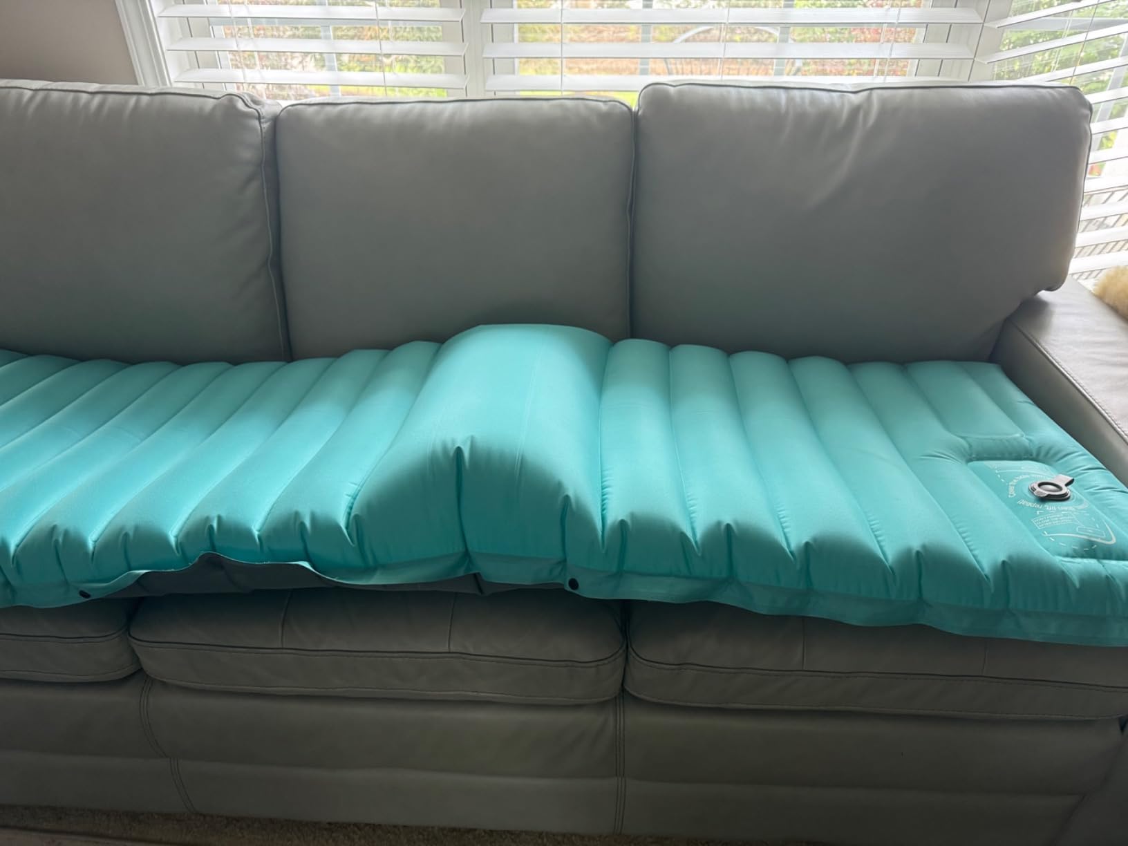 ZOOOBELIVES Inflatable Camping Sleeping Pad, 4-Inch Thick Full Air Support, No Bottoming Out for Side Sleepers, Camping & Backpacking Mattress with Built-in Foot Pump, Durable & Compact - Airlive2000 customer photo 2