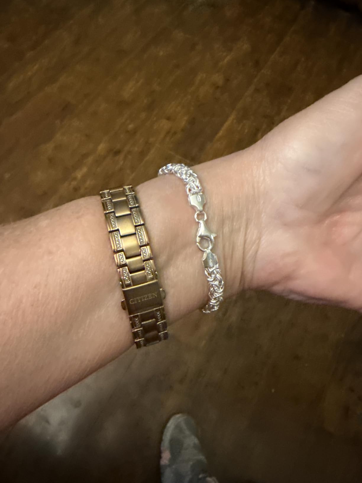 Miabella Italian 925 Sterling Silver Byzantine Bracelet for Women - Fine Jewelry, Handmade in Italy customer photo 2