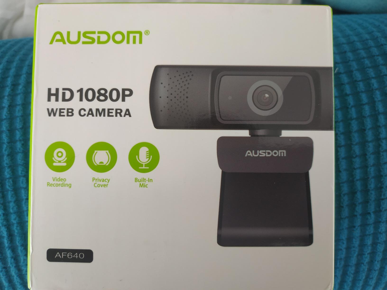 AUSDOM AF640 1080P Webcam with Microphone, 90°FOV USB PC Camera Webcam with Privacy Cover, Plug and Play Computer Camera for Online Calling/Conferencing, Zoom/Skype/YouTube, Laptop/PC customer photo 2