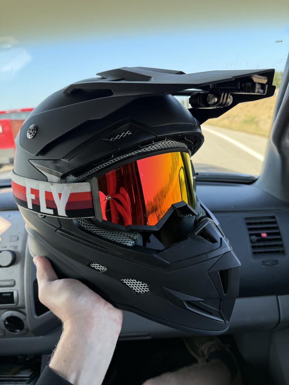 GLX GX23 Full-Face Dirt Bike Motocross Motorcycle Helmet, DOT Approved customer photo 1