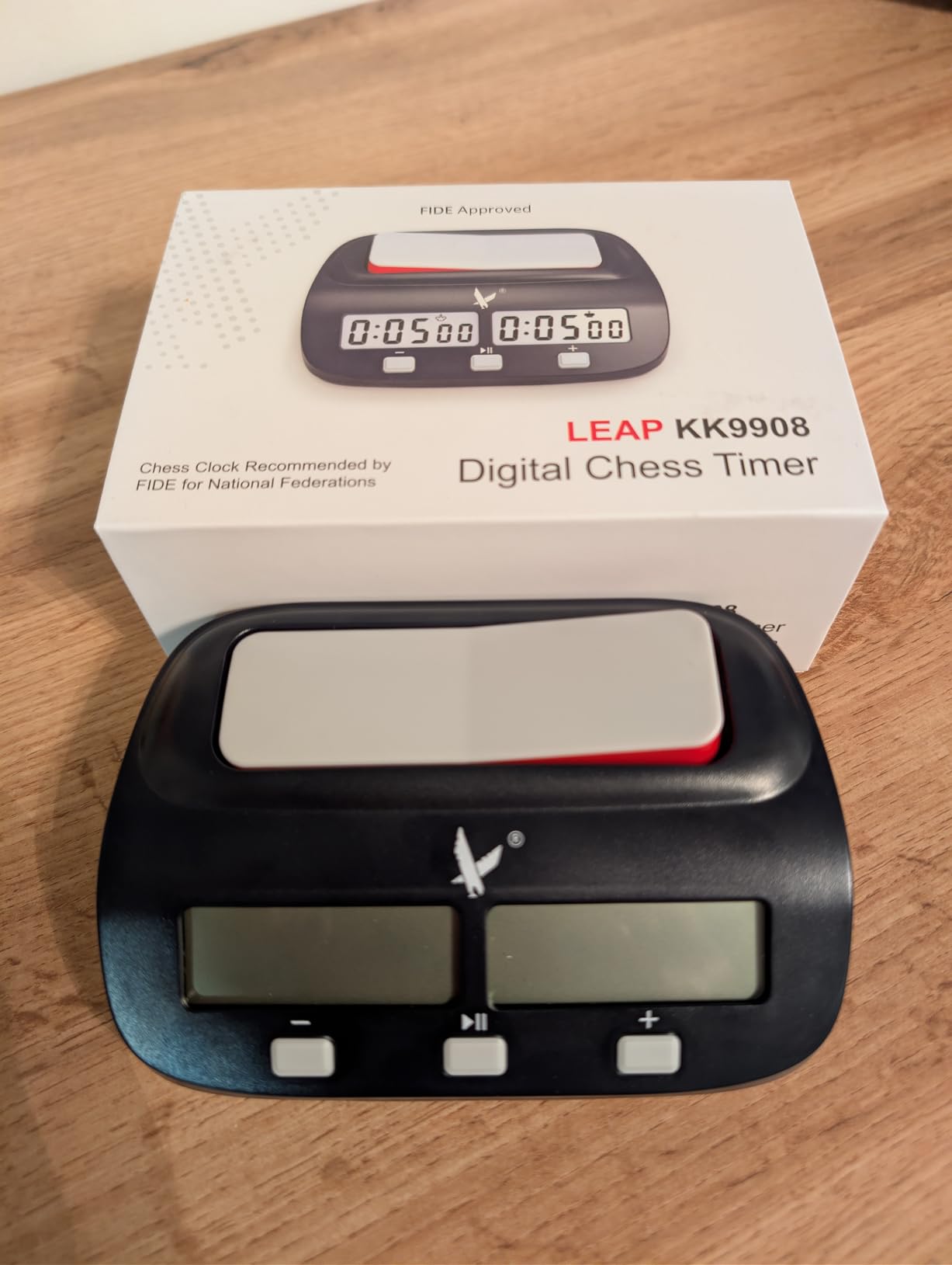LEAP Digital Chess Clock Fide Approved Chess Timer, 37 Time Pre Settings | FIDE Tournament Chess Clock with Lots of Time Set, Count Up/Down, Byo-yomi, Setting Memory, Energy Save and Custom Time Set customer photo 1