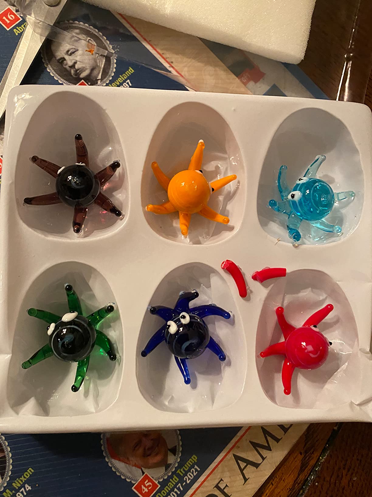 6 Pcs Hand Blown Glass Sea Turtle Crystal Figurines Home Decor customer photo 2