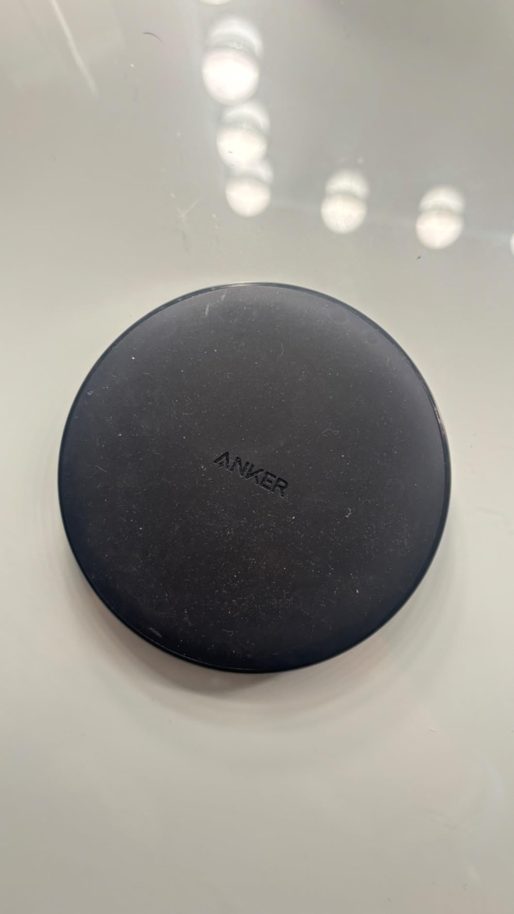 Anker 313 Qi-Certified 10W Fast Wireless Charger Pad | Portable Wireless Charging Pad for Samsung, iPhone, and AirPods (AC Adapter Not Included, Not MagSafe-Compatible) customer photo 2