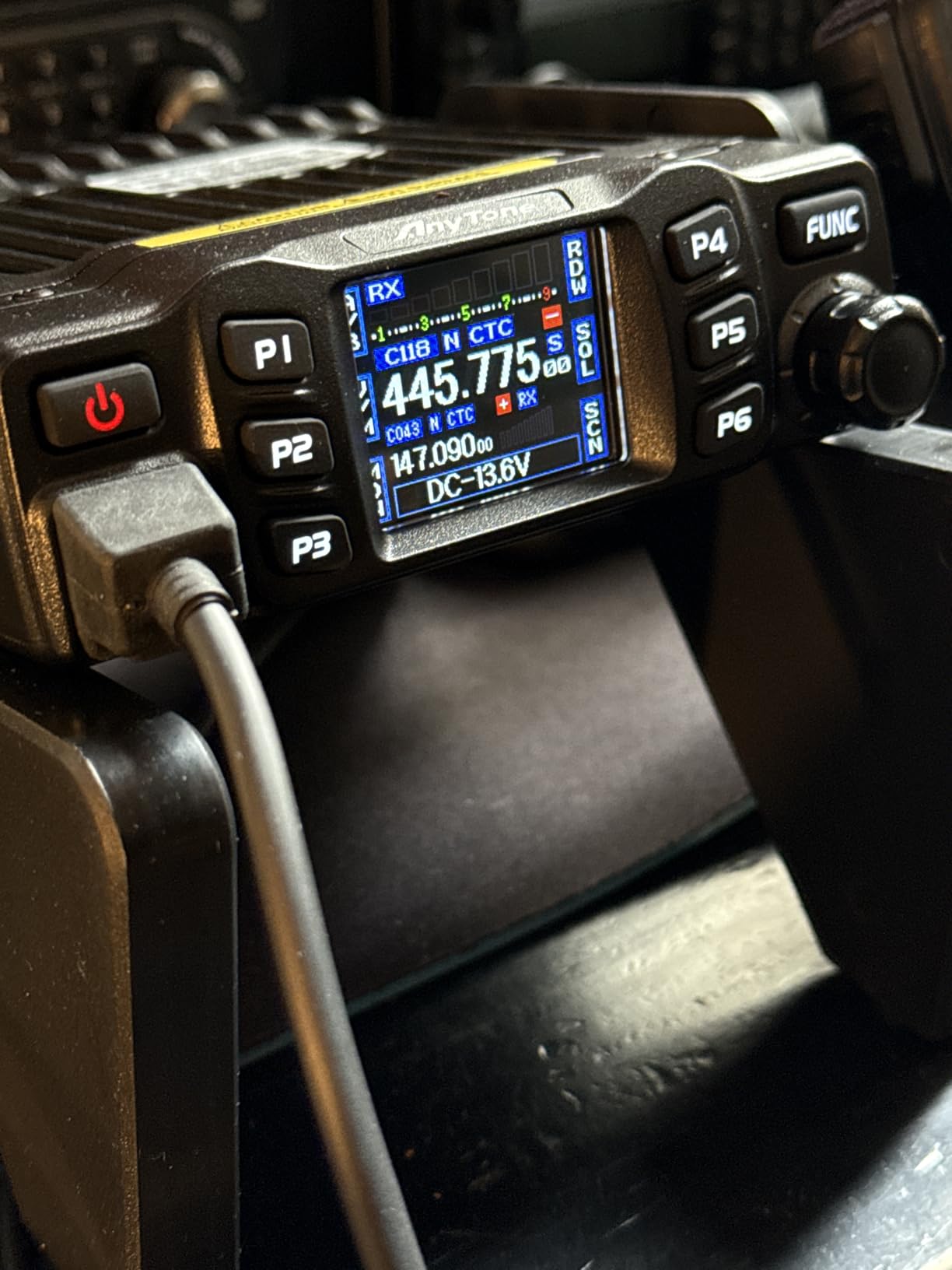 AnyTone AT-778UVII Transceiver Mobile Radio Dual Band 25W VHF/UHF VOX Vehicle Car Radio w/Cable customer photo 2