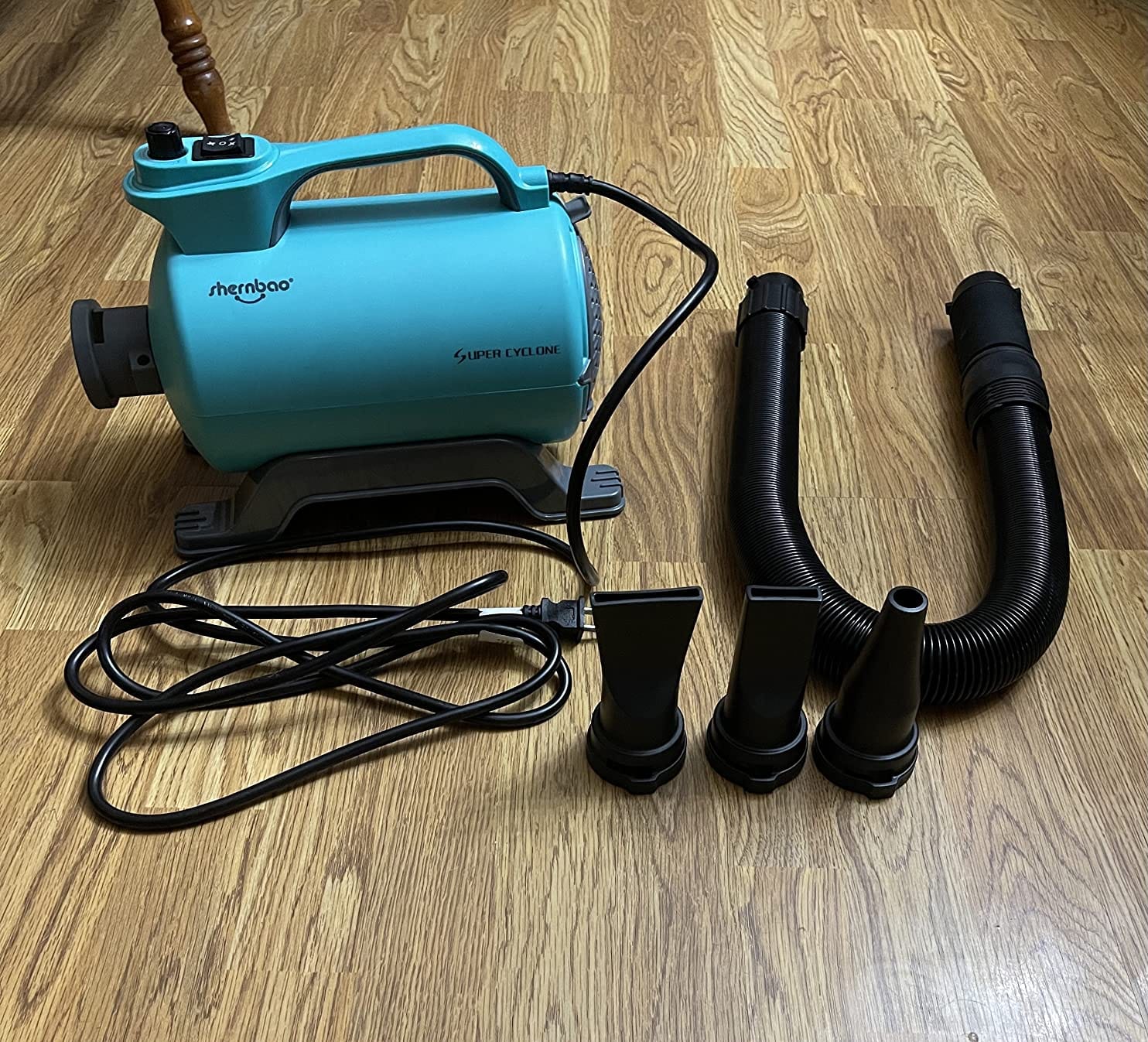 Dog Dryer High Velocity Pet Dog Grooming Force Hair Dryer/Blower 5.0HP | Super cyclone 5.0HP high velocity blower dryer for professional dog pet grooming, purple SHD-2600P customer photo 2