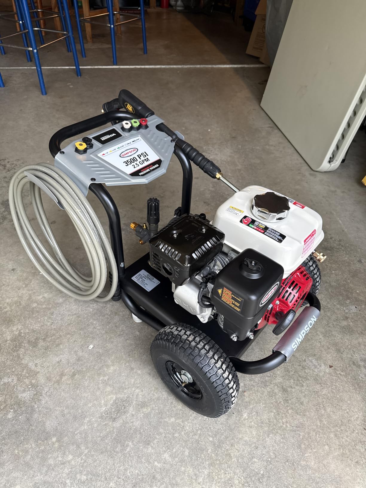 Simpson PowerShot 3500 PSI Gas Pressure Washer, 2.5 GPM, Honda GX200 Engine customer photo 1