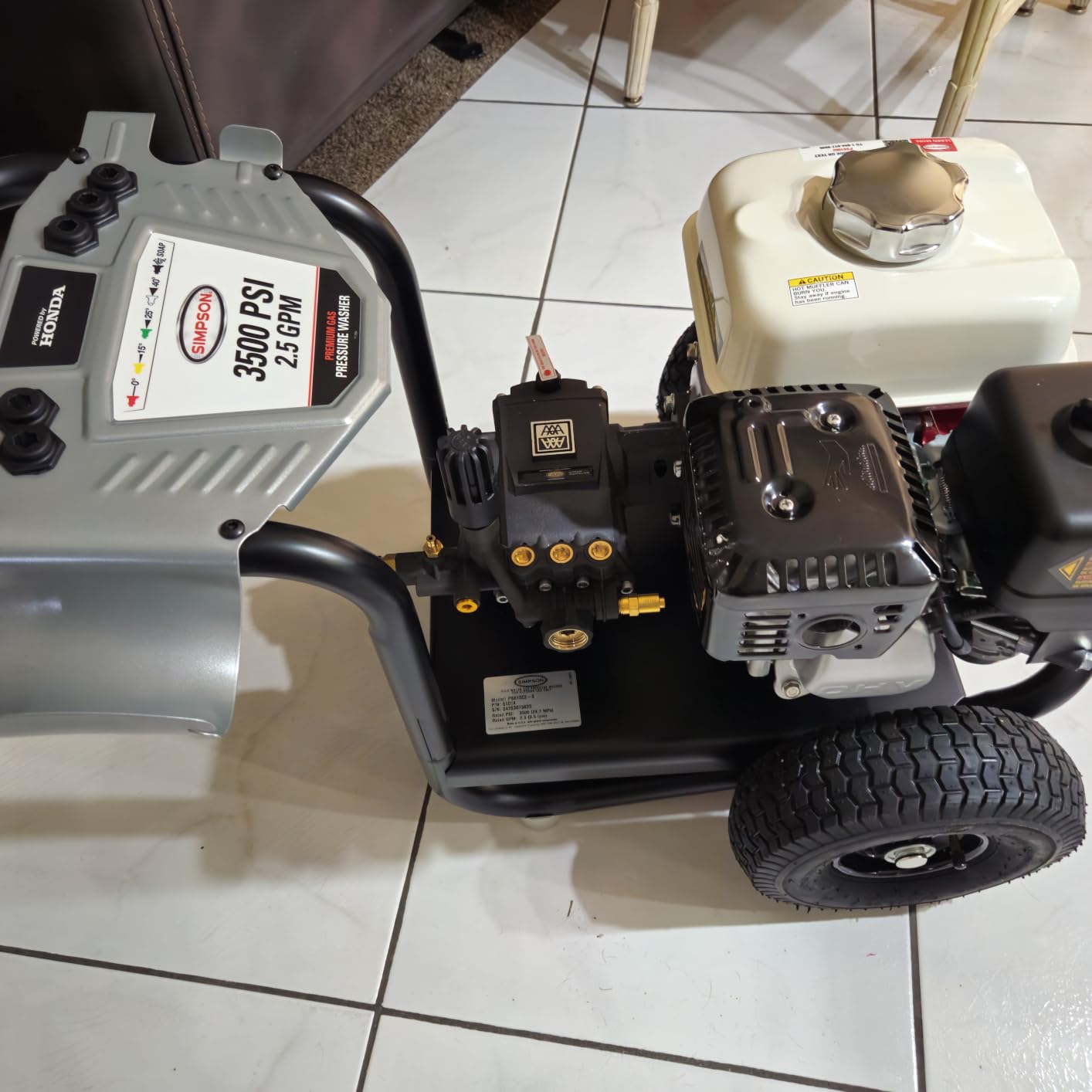 Simpson PowerShot 3500 PSI Gas Pressure Washer, 2.5 GPM, Honda GX200 Engine customer photo 2