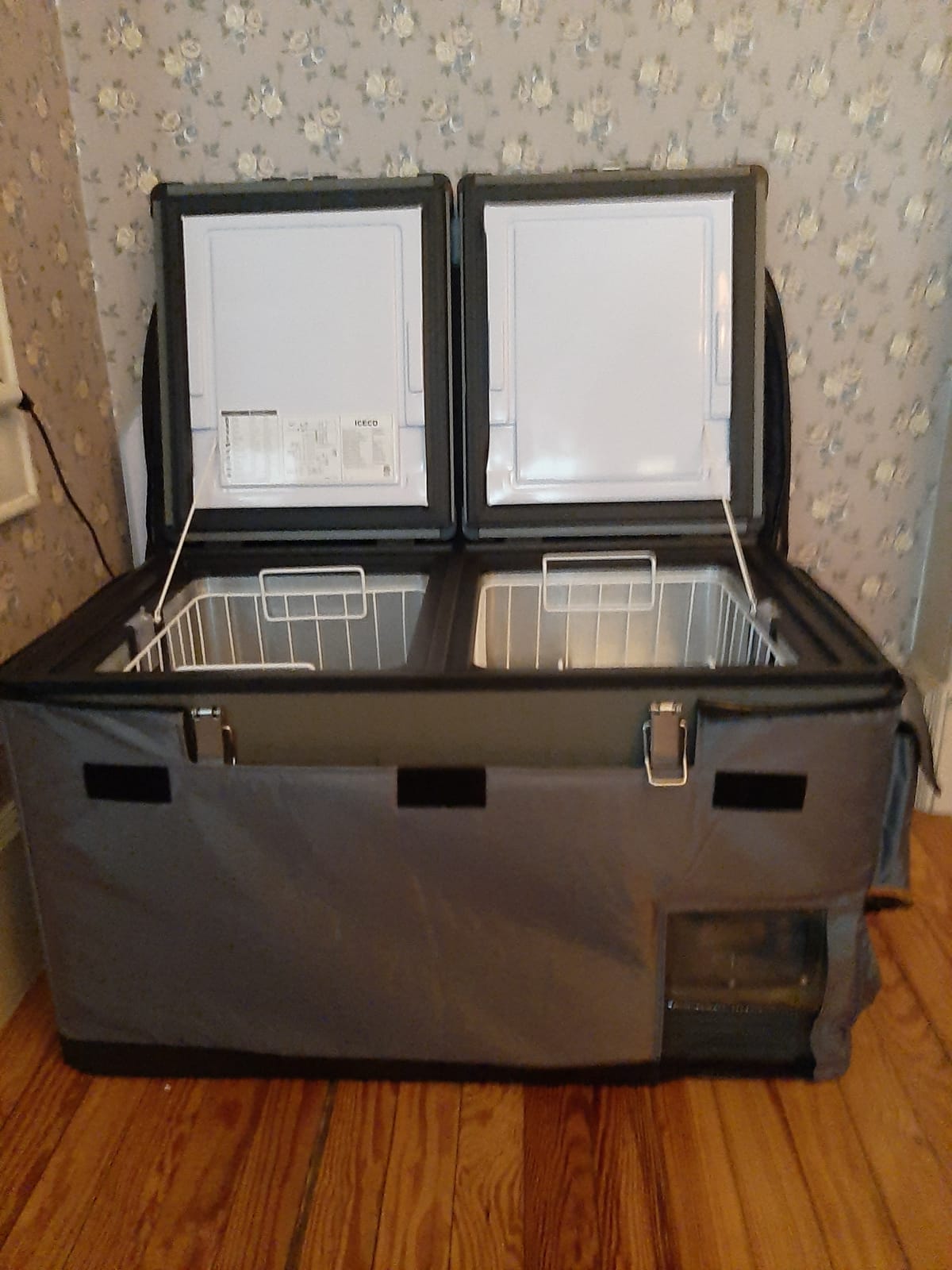 ICECO VL60 Dual Zone Portable Refrigerator with SECOP Compressor, 60 Liters Platinum Compact Refrigerator, DC 12/24V, AC 110-240V, 0℉ to 50℉, Home & Car Use (with Insulated Cover) customer photo 1