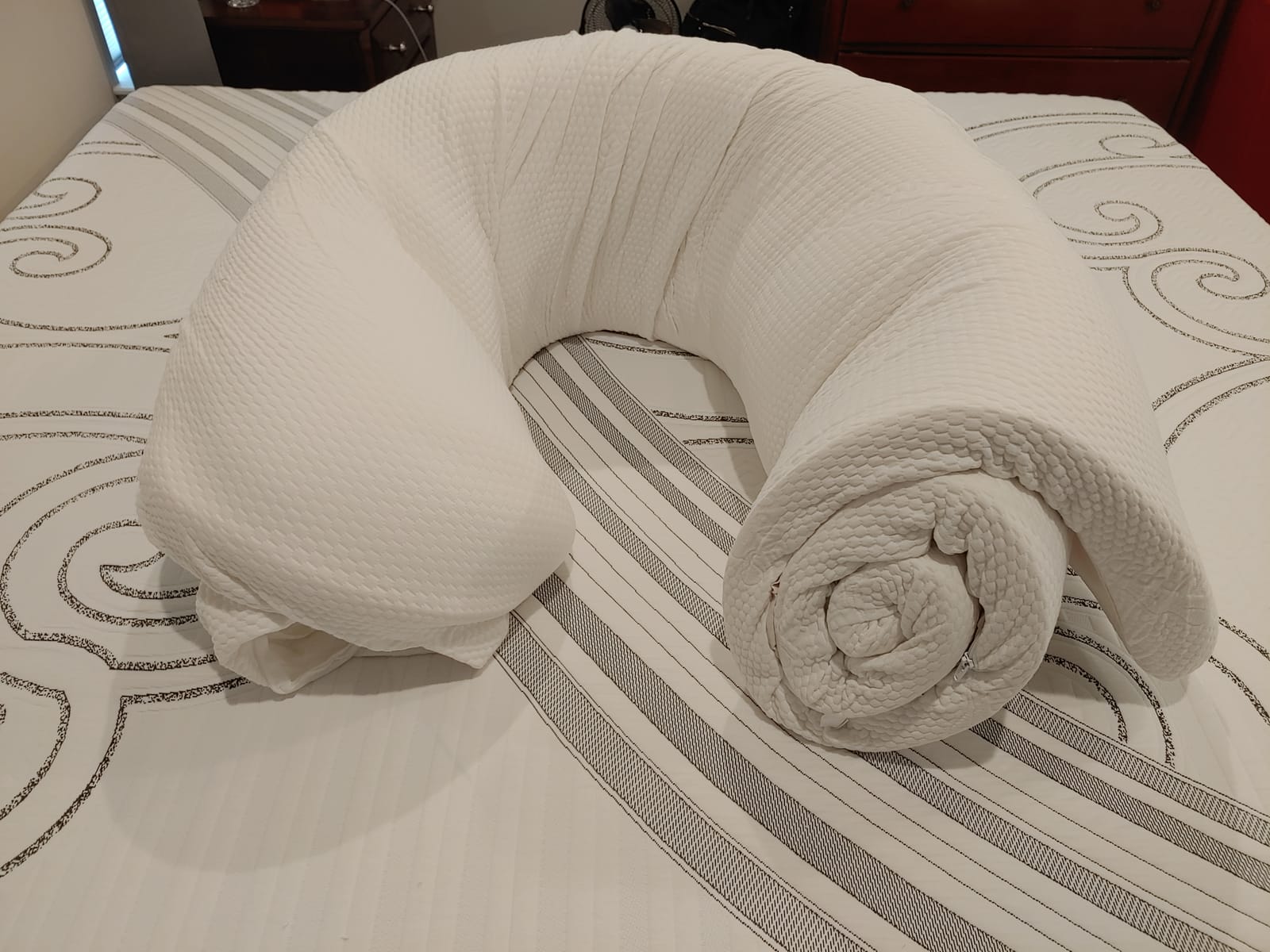 Tempur-Pedic TEMPUR-Adapt + Cooling 3-Inch Queen Mattress Topper Medium Luxury Premium Foam, Washable Cover, Medium Cooling Topper, White customer photo 2