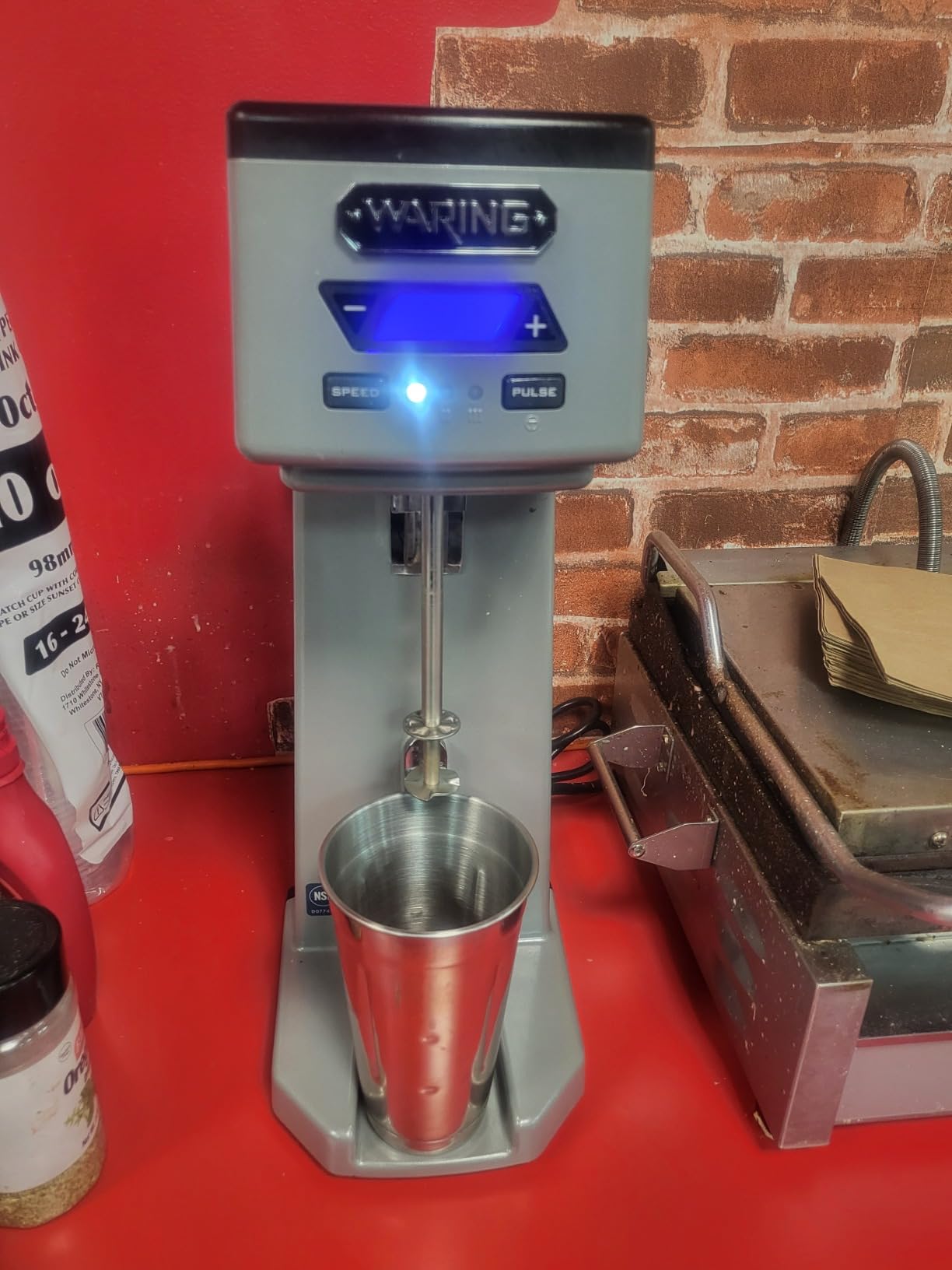 Waring Heavy-Duty Single Spindle Drink Mixer | 1 Horsepower Motor with Digital Timer, Milkshake Maker Machine for Ice Cream Shops customer photo 1