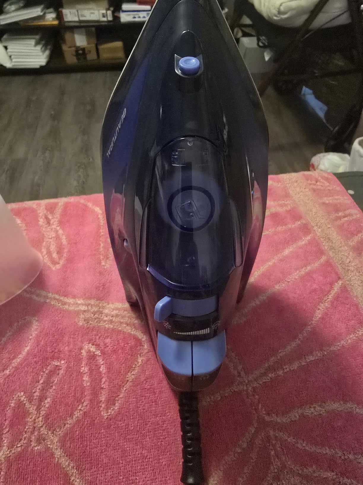 BEAUTURAL Steam Iron for Clothes with Ceramic-Coated Soleplate, 1500 Watts | Burst of Steam, 3-Way Auto-Off, Anti-Drip and Anti-Calcium, Self-Cleaning, Easy Temperature Control, Perfect for Home Use customer photo 1